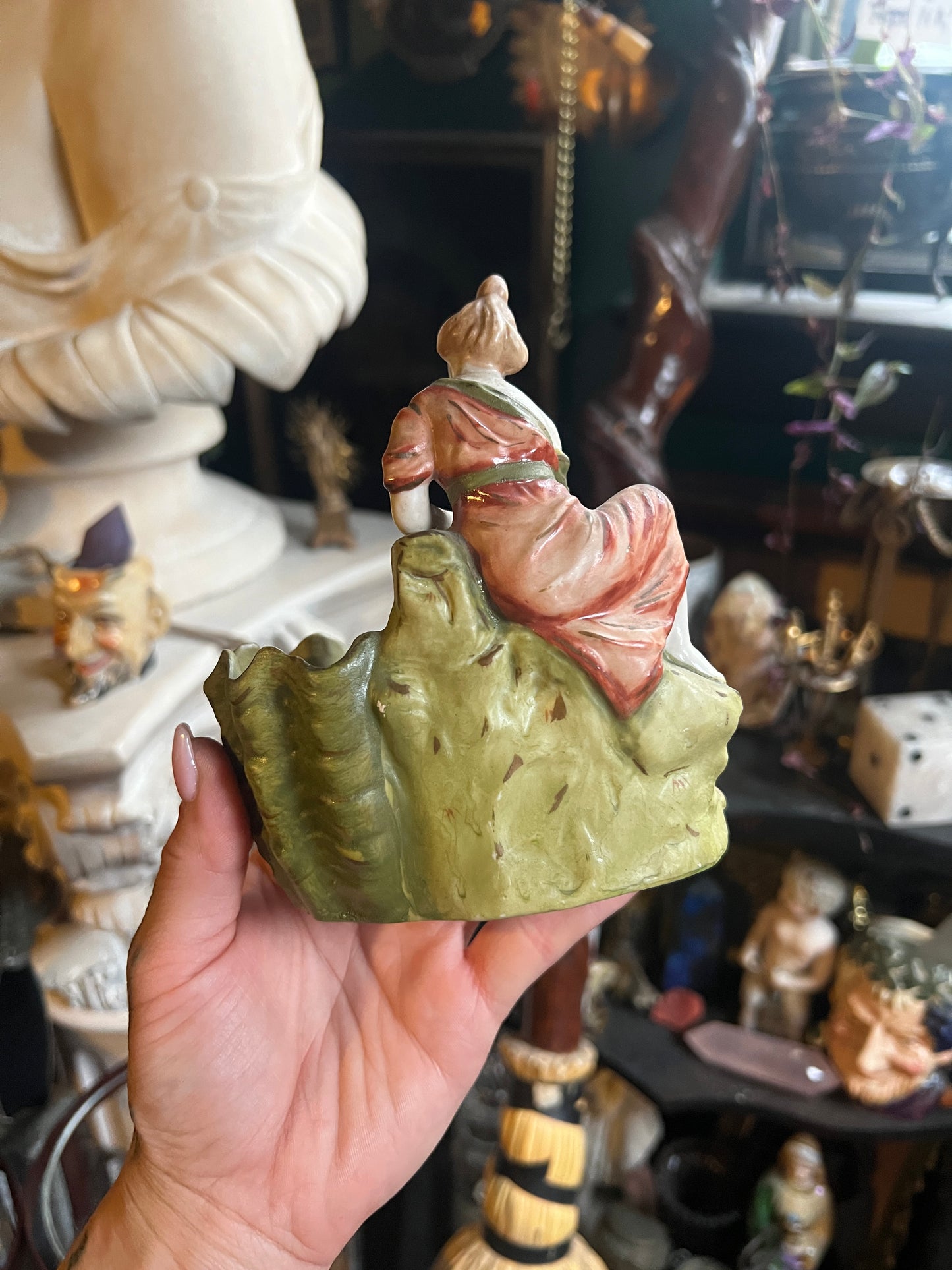 Water Bearer Maiden Figurine Vase