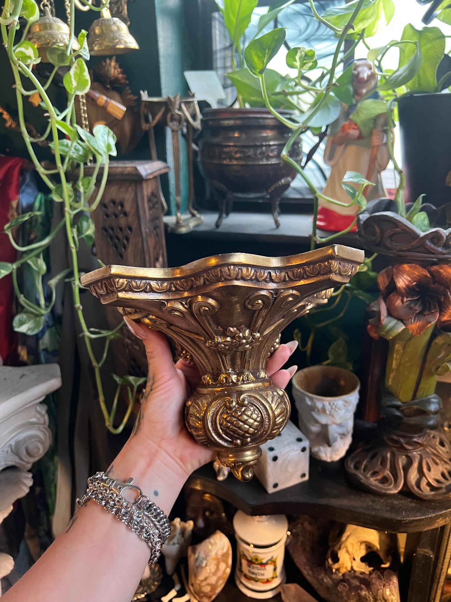 Italian Style Gilded Ornate Wall Shelves