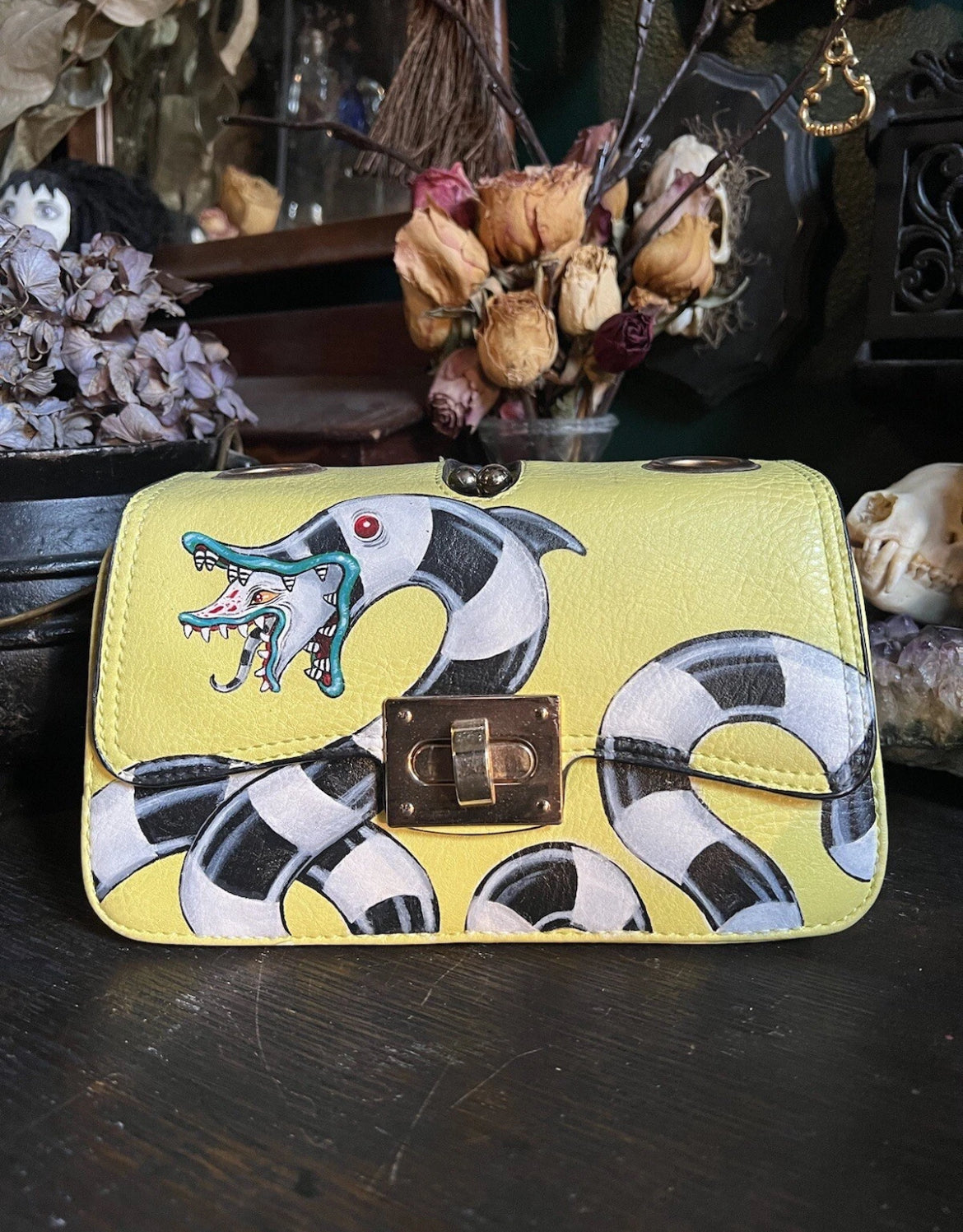 All Drawn Beetlejuice Shoulder Bag