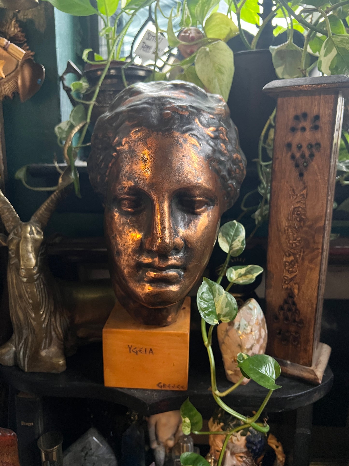 Bronze Head of Hygieia - Goddess of Health