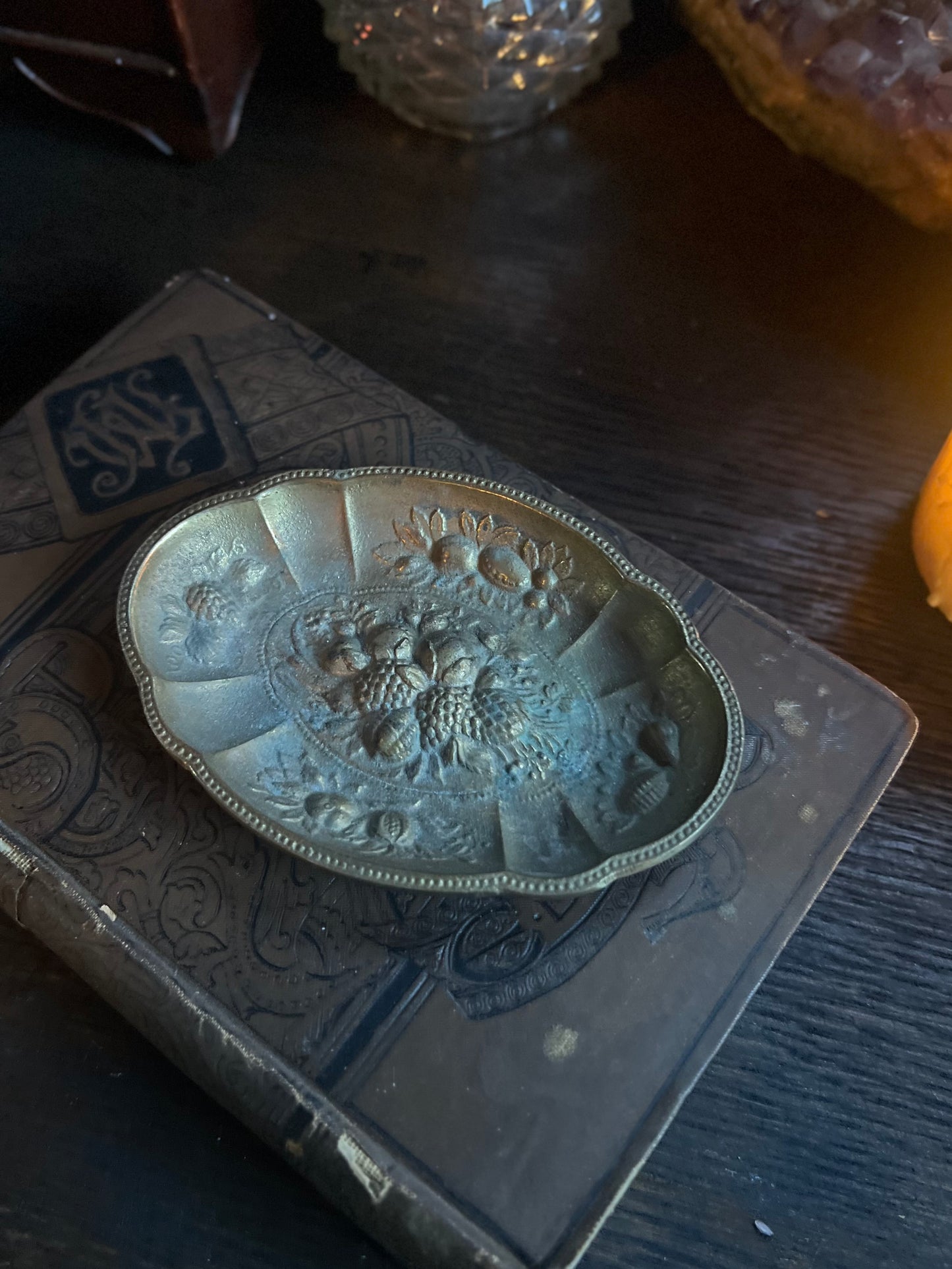 Brass Fruit Trinket Dish