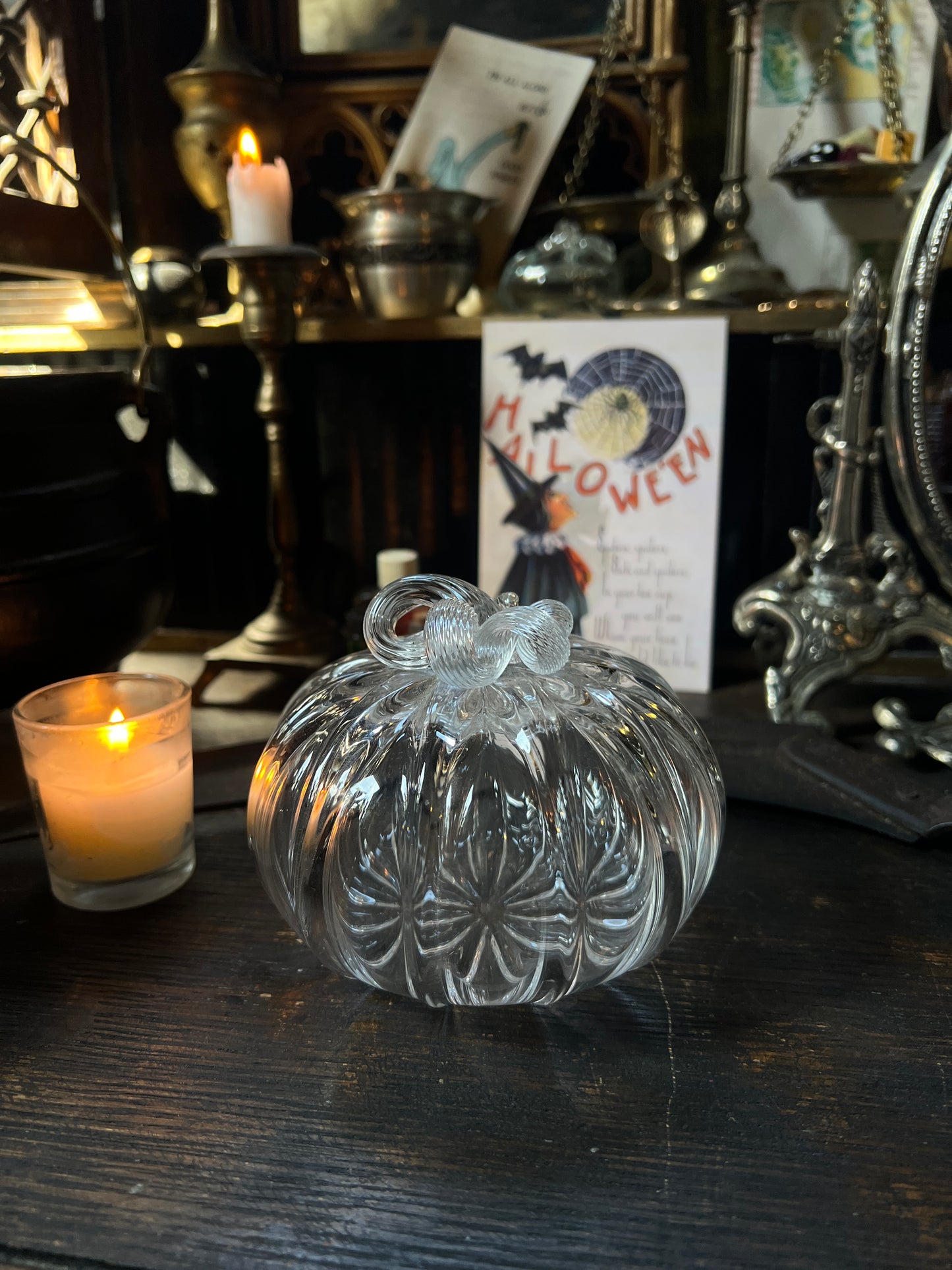Hand Blown Glass Pumpkin
