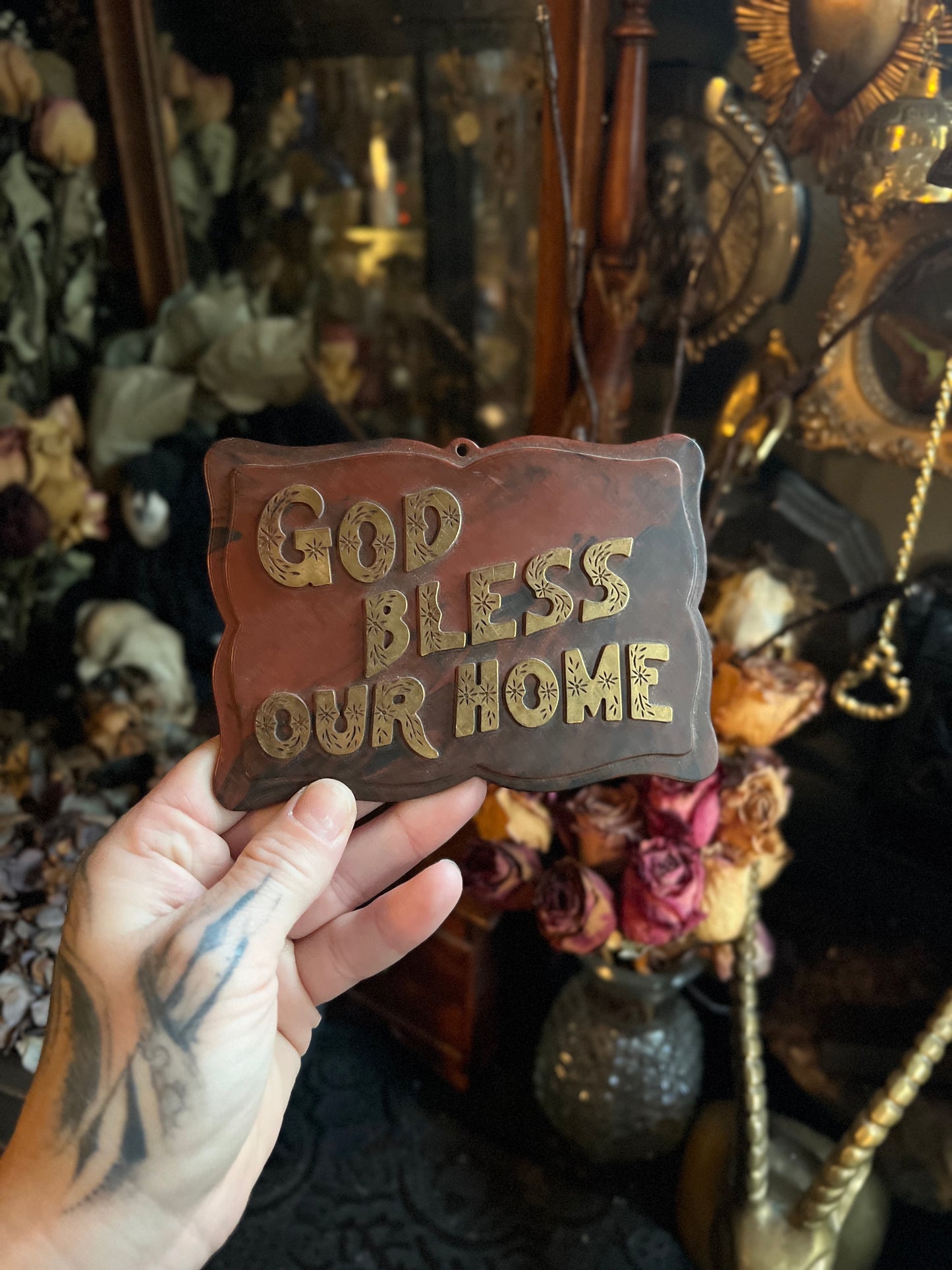 God Bless Our Home Plaque