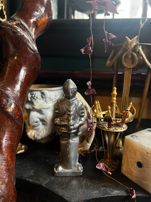 Cast Metal Knight Figurine