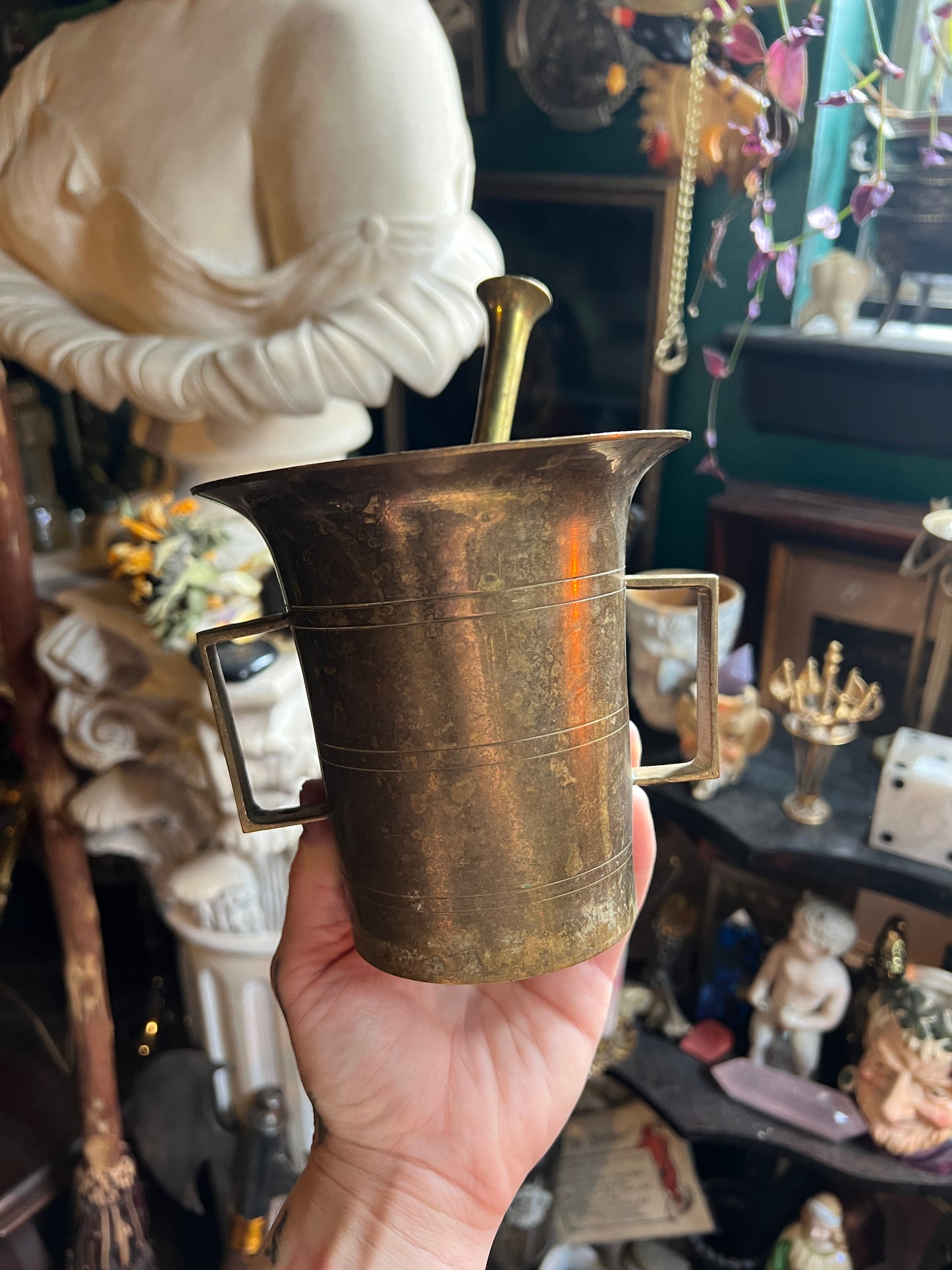 Brass Mortar & Pestle
