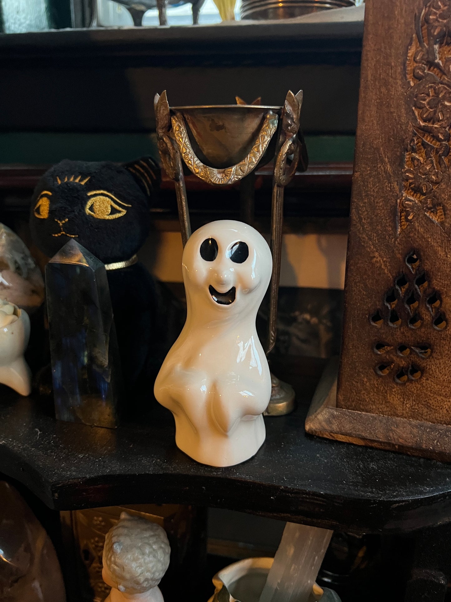 Ceramic Ghost Figurine