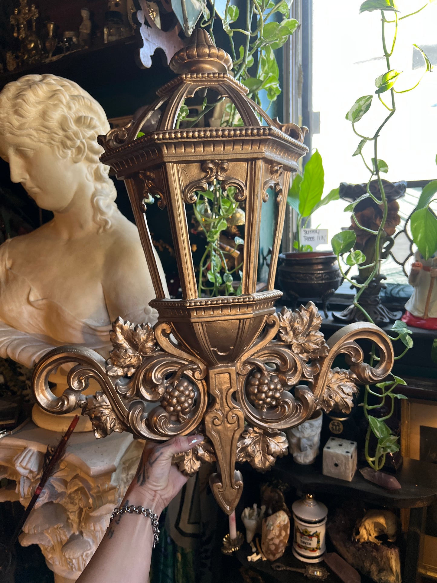 Hollywood Regency Lantern Wall Decor