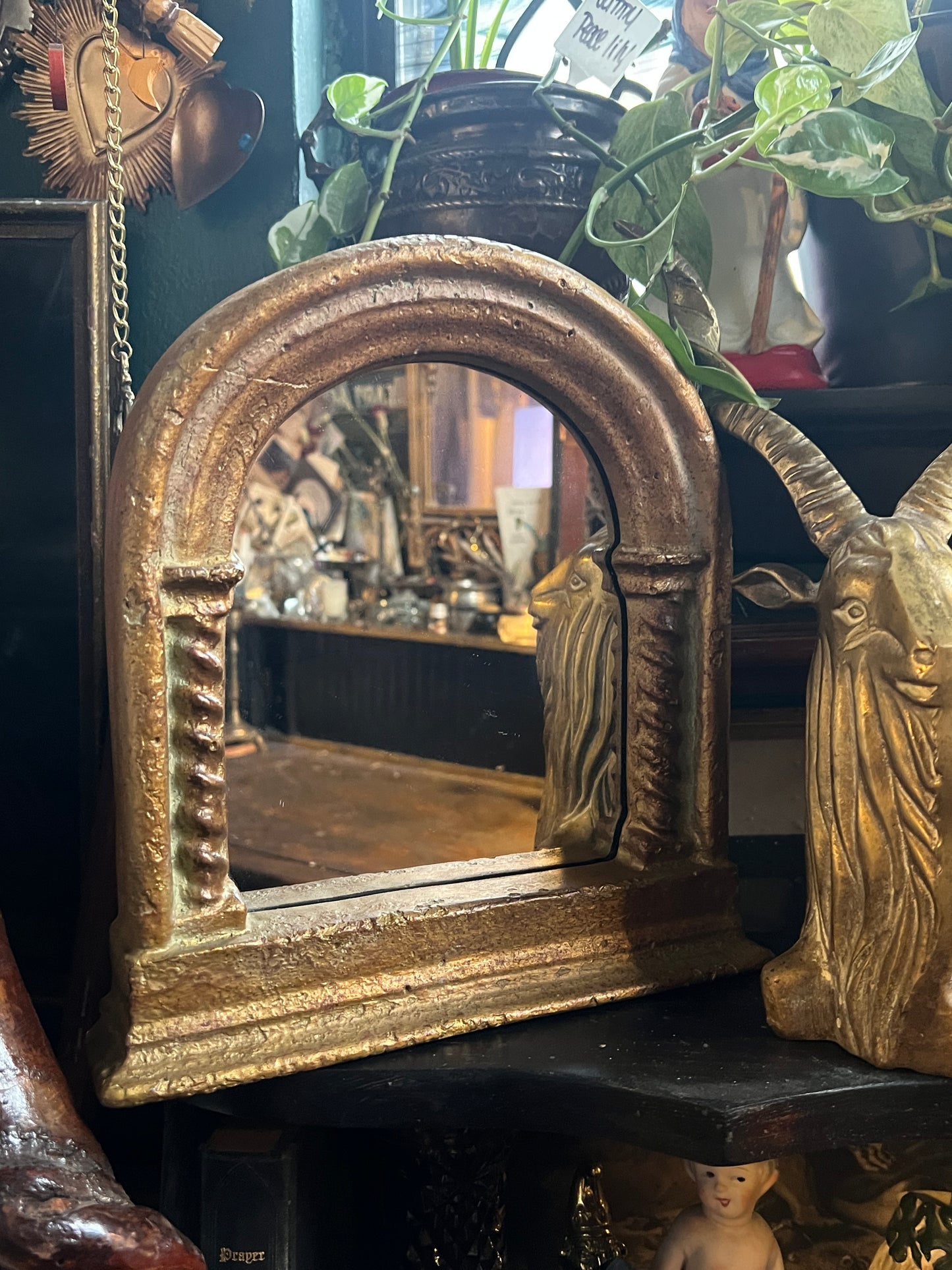 Kulicke Gothic Arch Spiral Columns Mirror