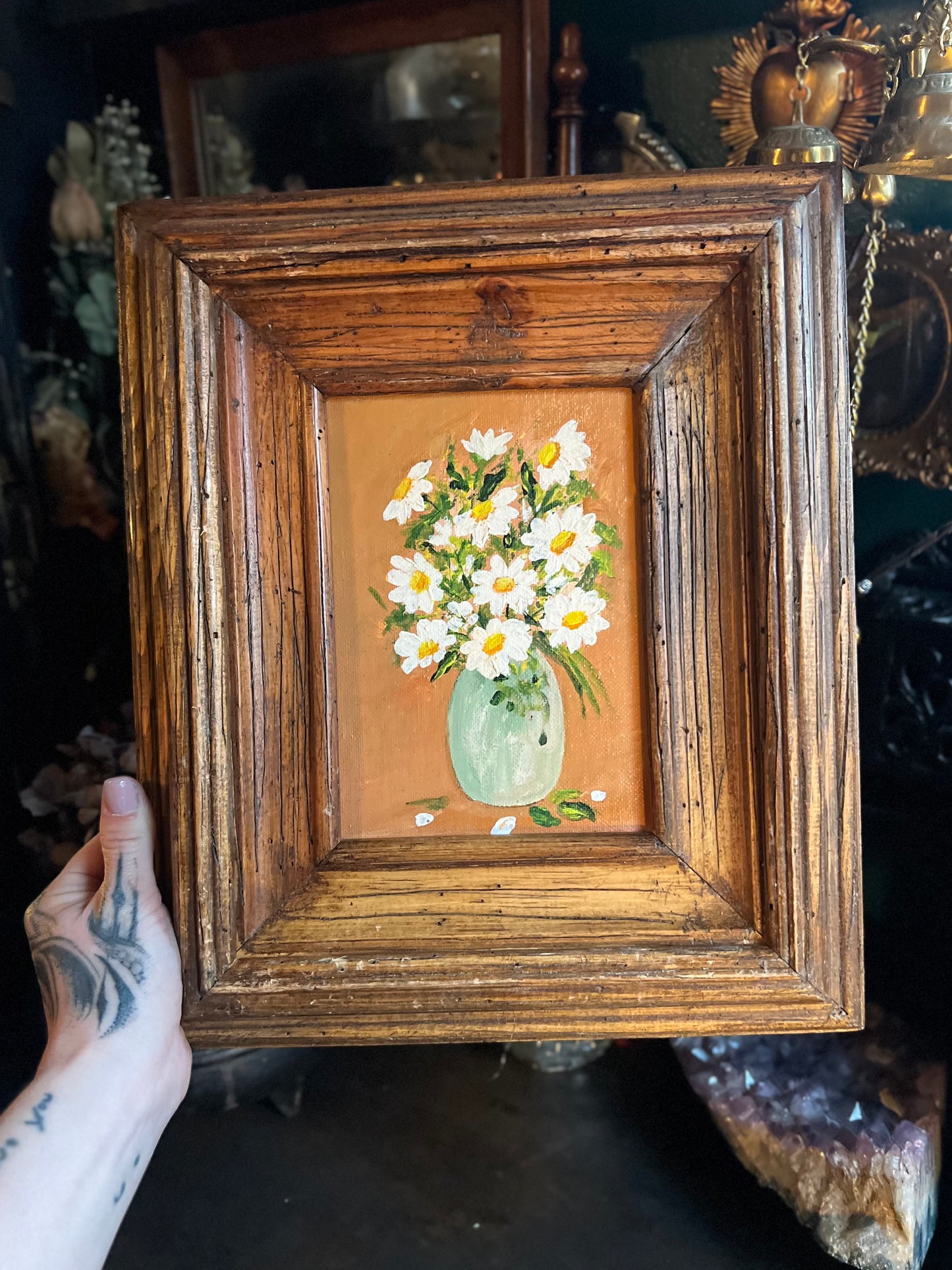 Vintage Daisies Painting