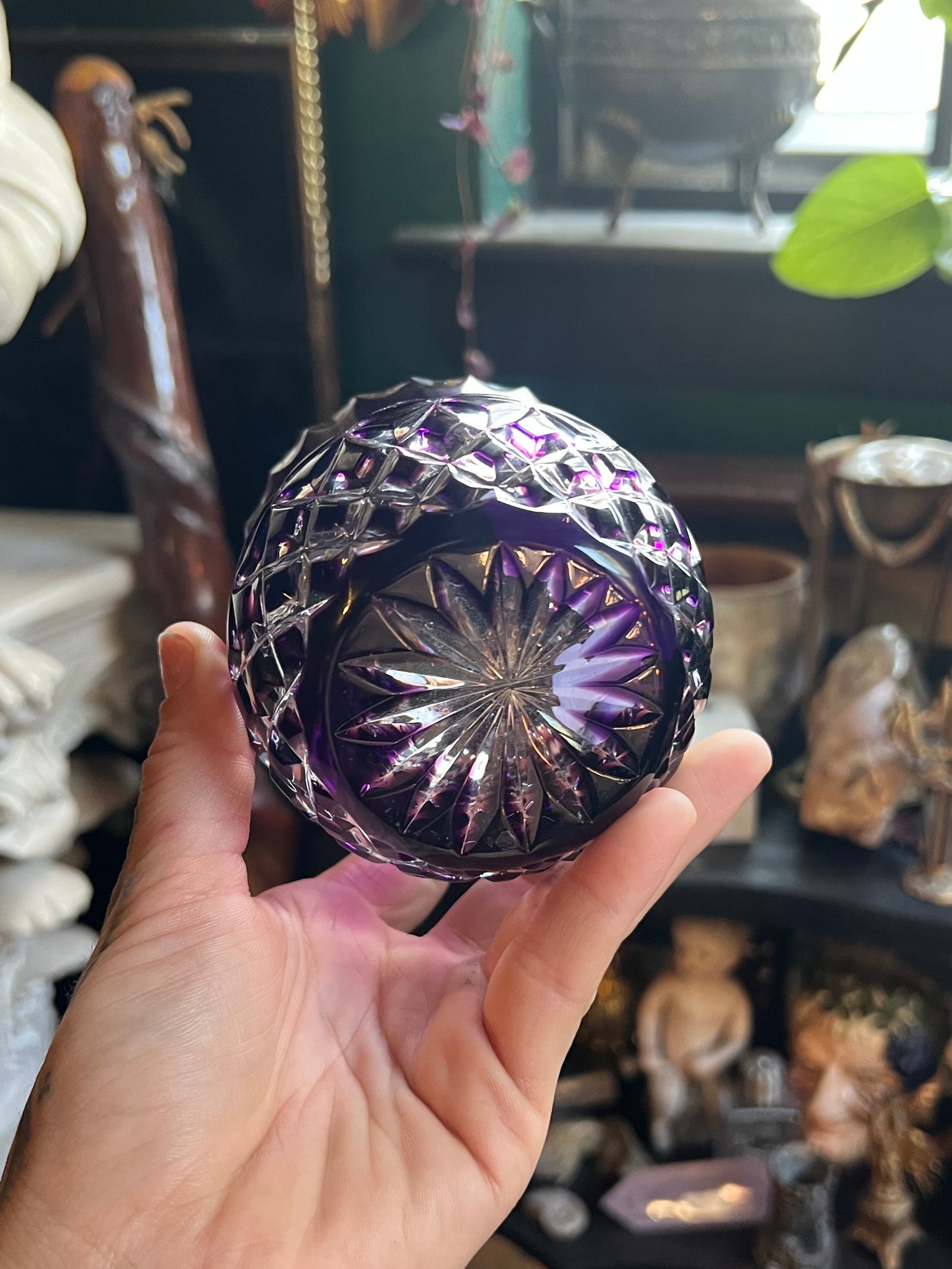 Amethyst Crystal Cut Votive