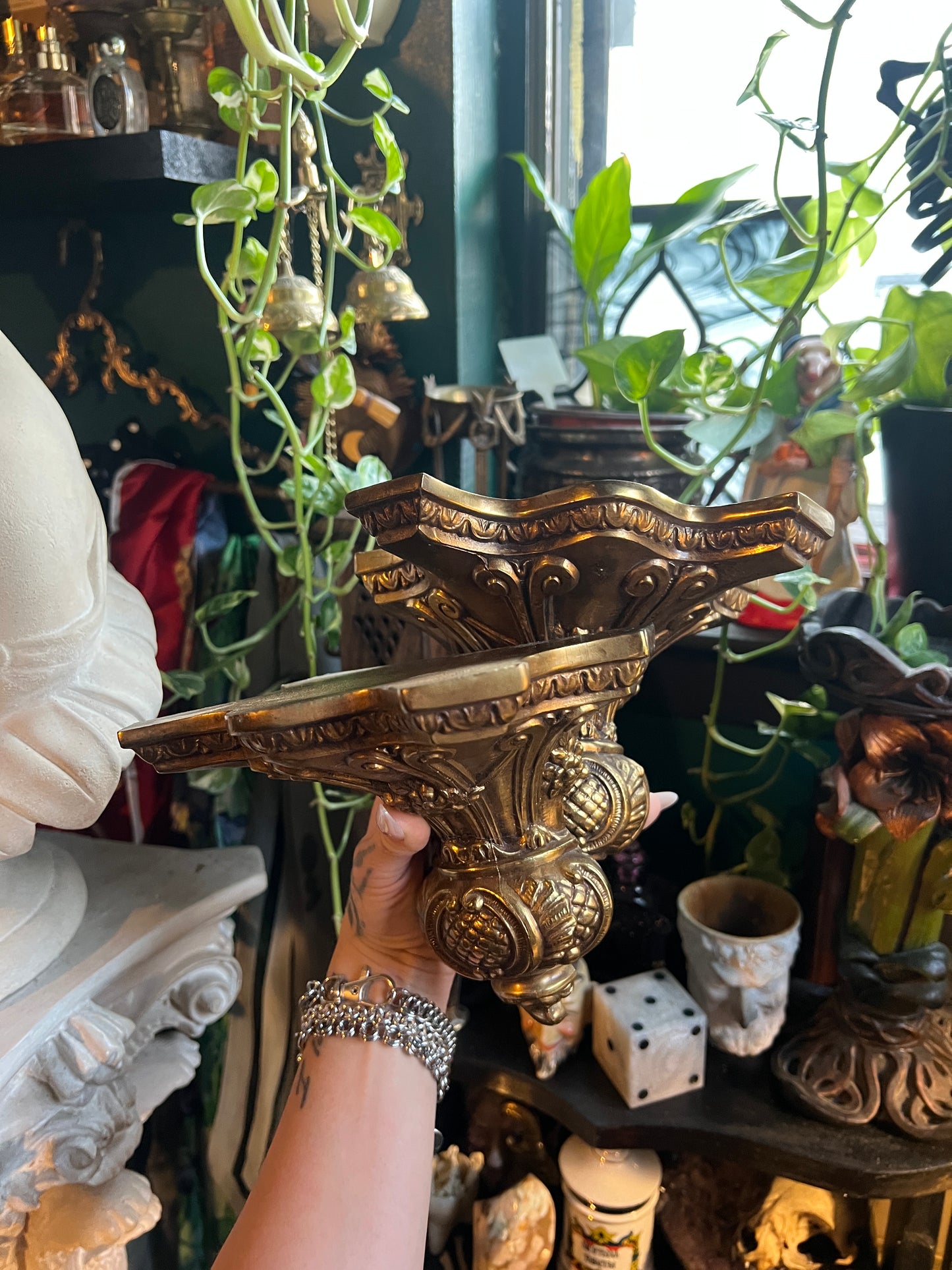 Italian Style Gilded Ornate Wall Shelves