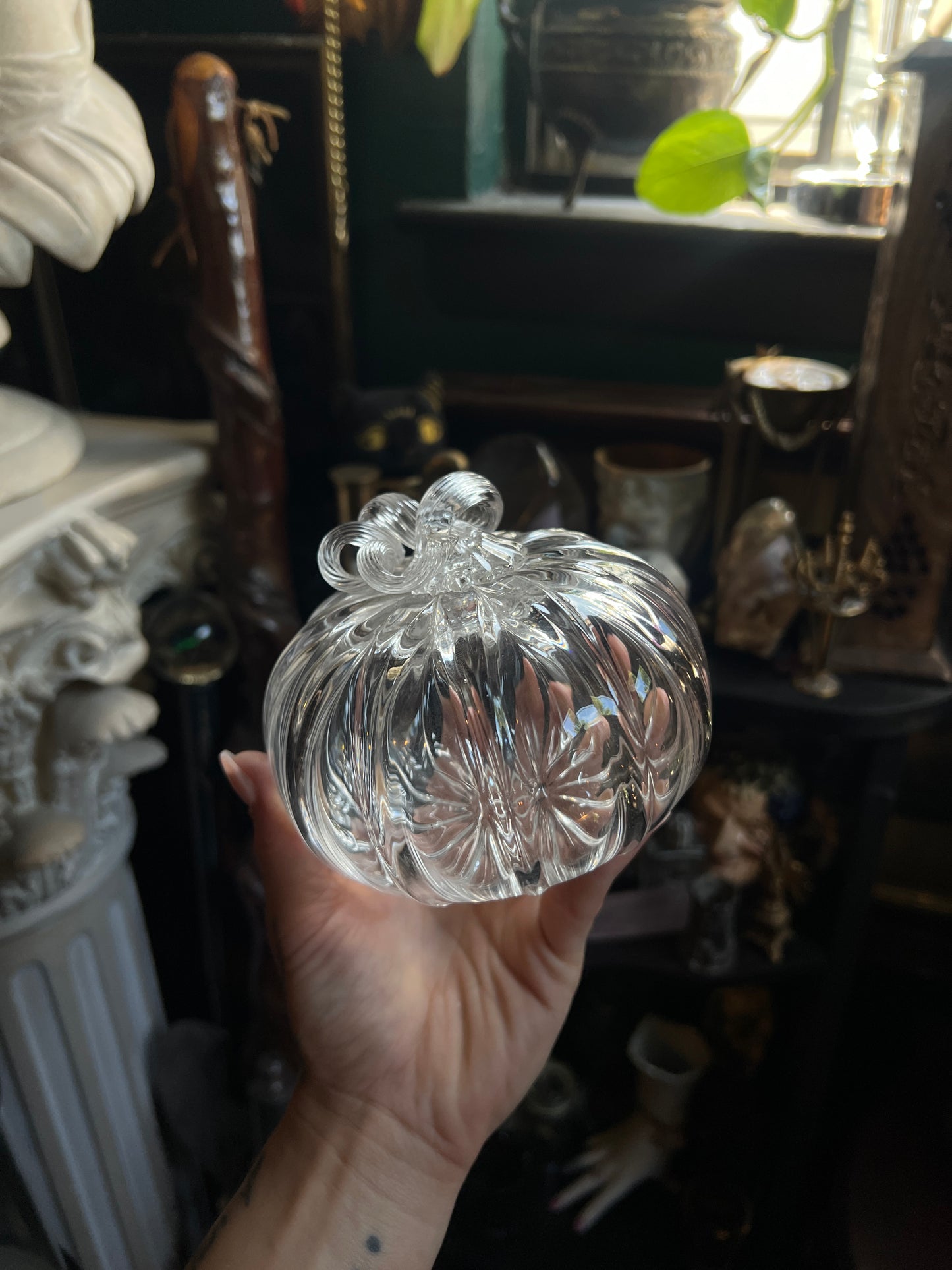 Hand Blown Glass Pumpkin