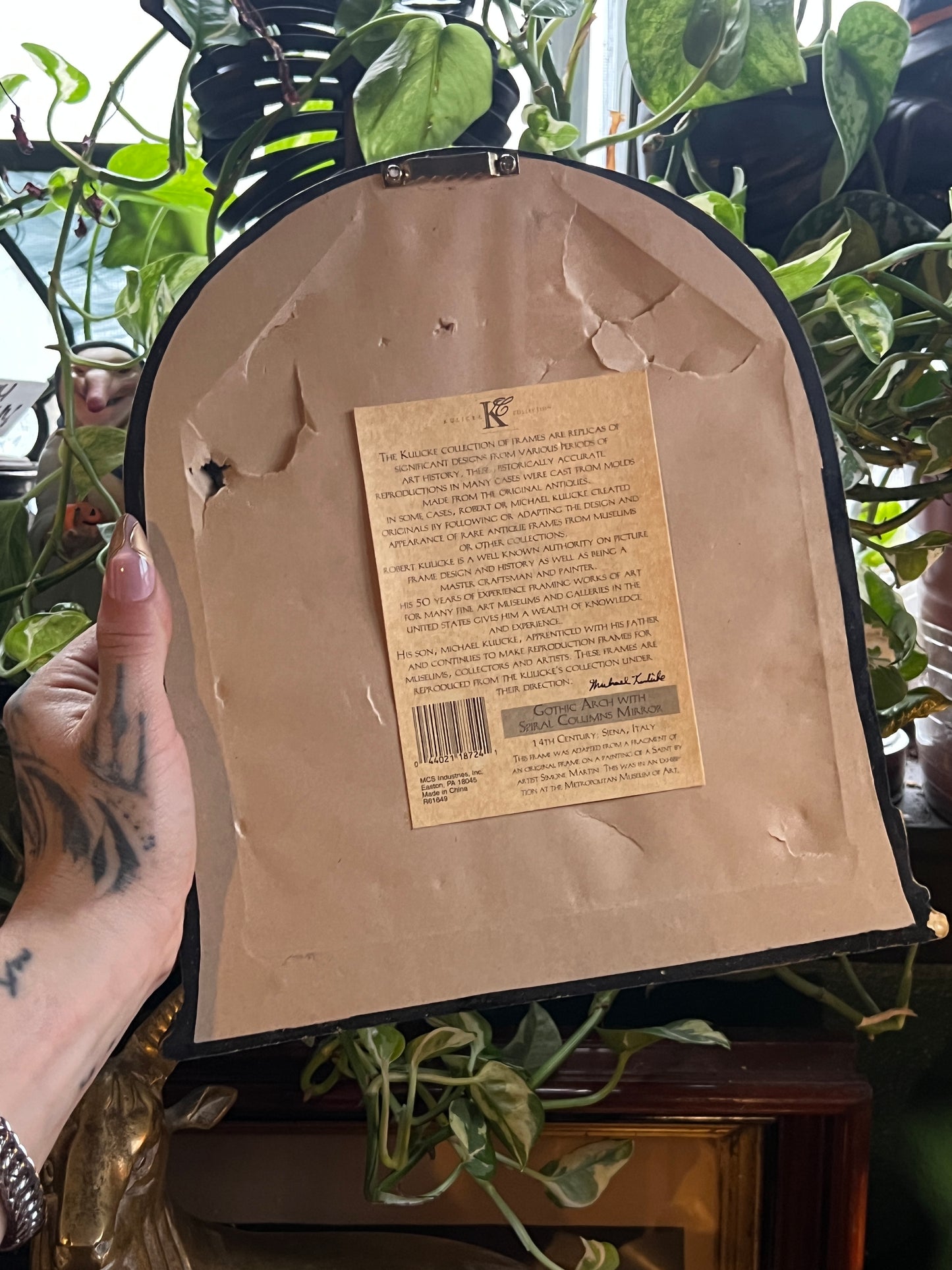 Kulicke Gothic Arch Spiral Columns Mirror