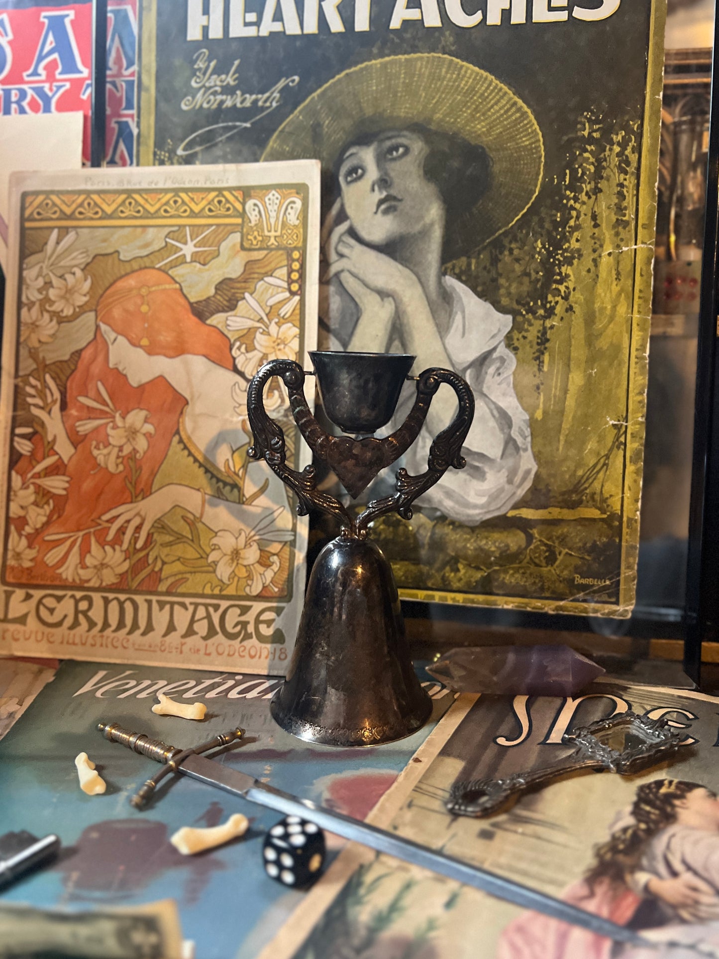 Heart Motif Wedding Chalice