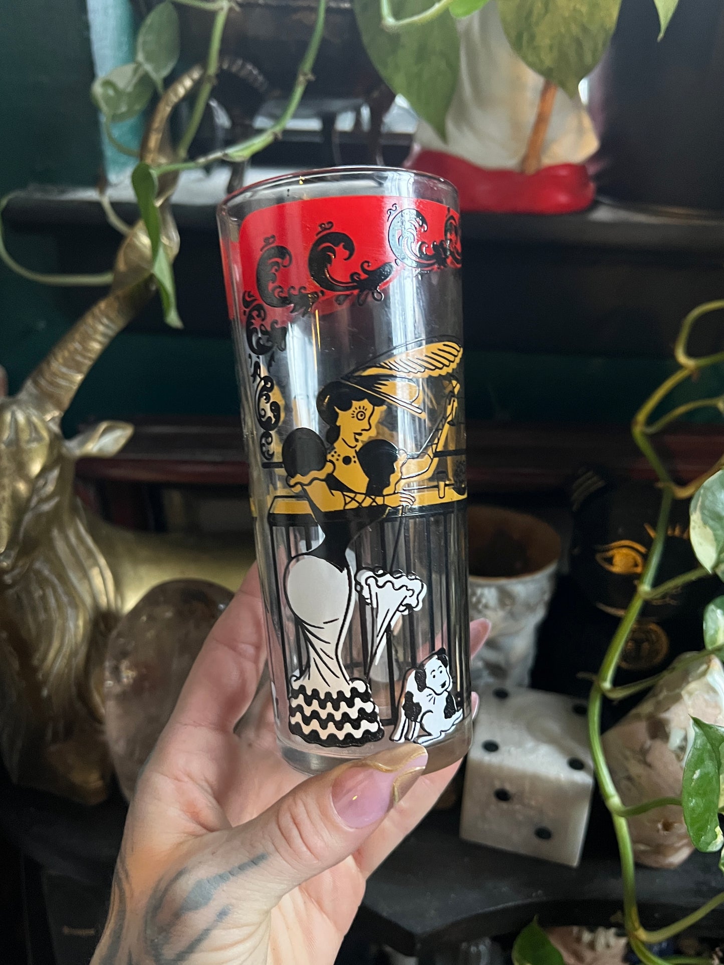 Hazel Atlas Moulin Rouge Drinking Glasses