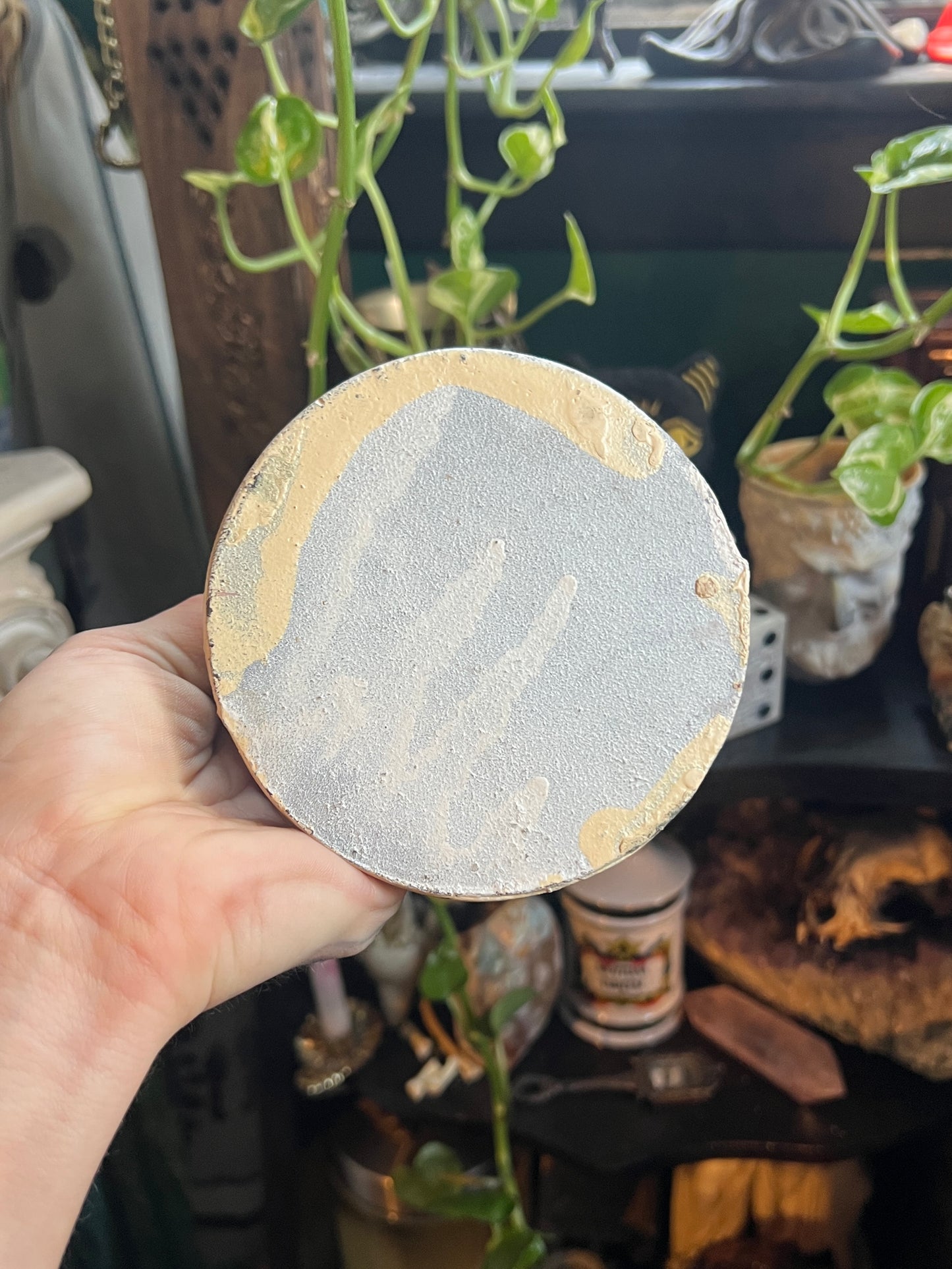 Antique Cast Iron Flower Basket Door Stopper