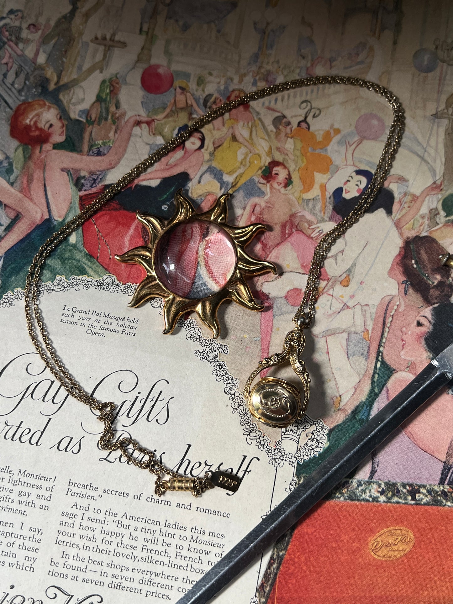 The 1928 3-Sided Spinner Locket Necklace