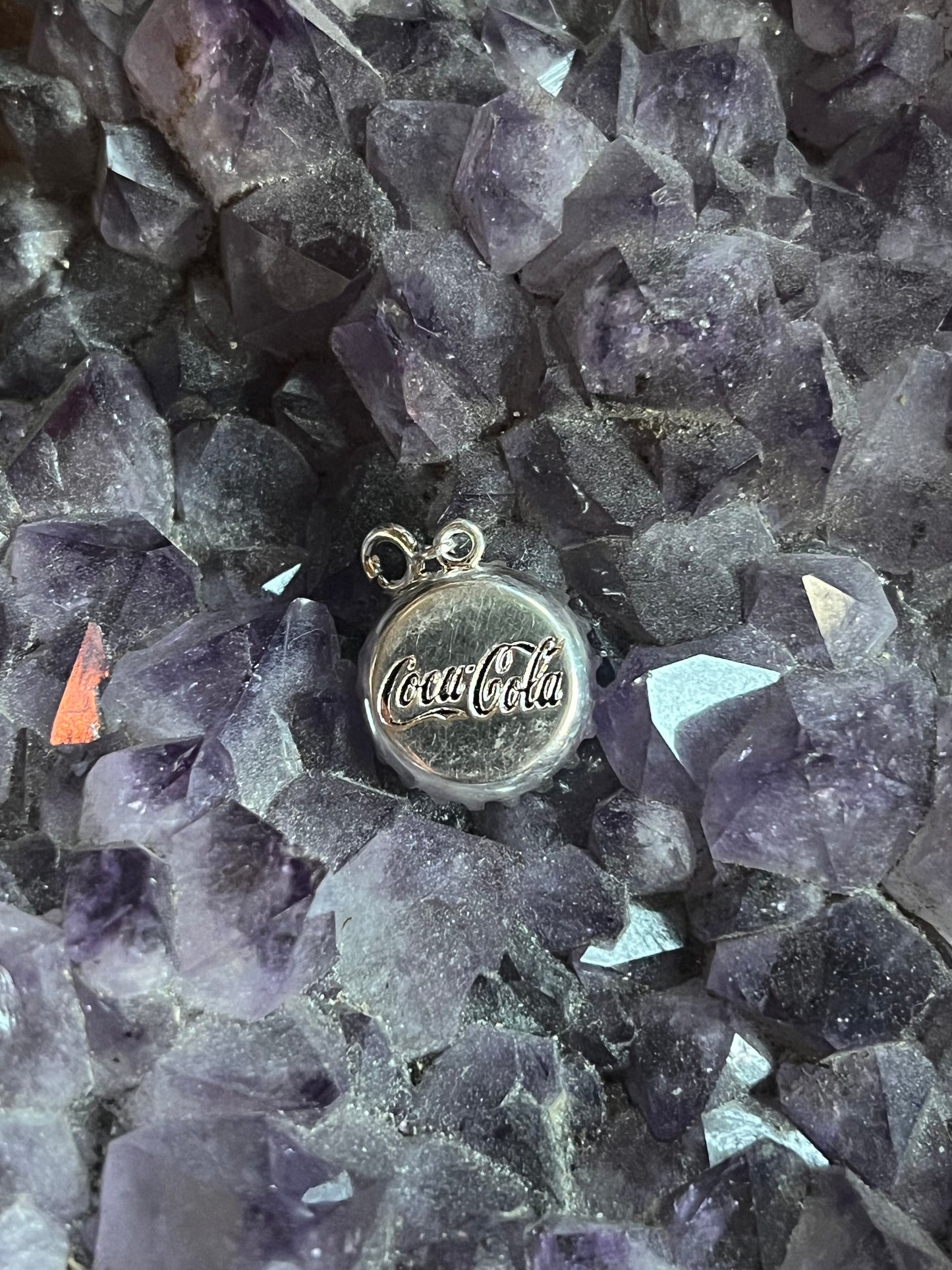 Sterling Silver Coca-Cola Cap Pendant