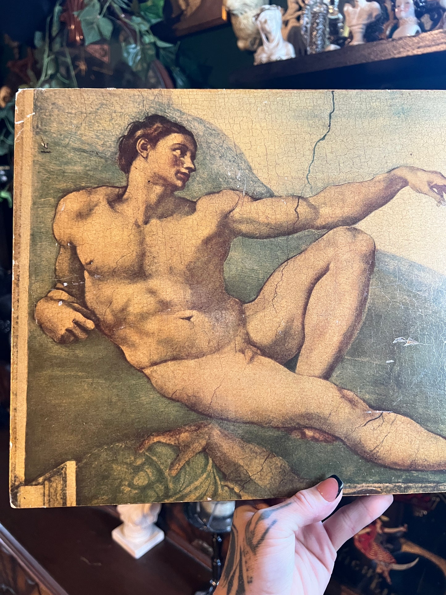 The Creation Of Adam Wall Plaque