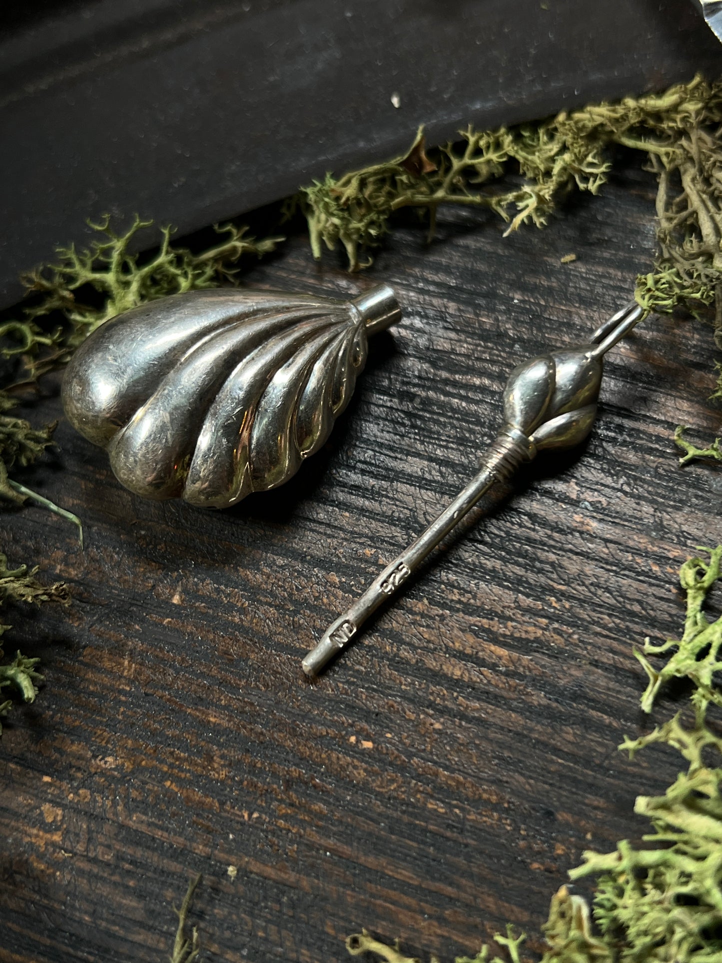 Sterling Poison Bottle Pendant