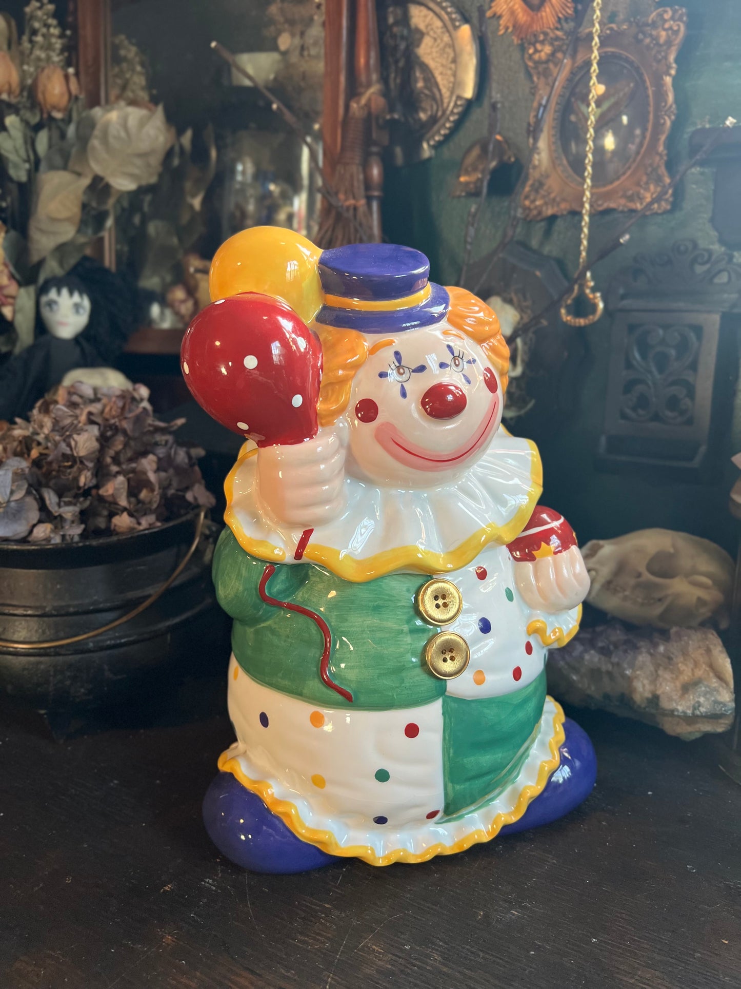 Happy Clown Cookie Jar