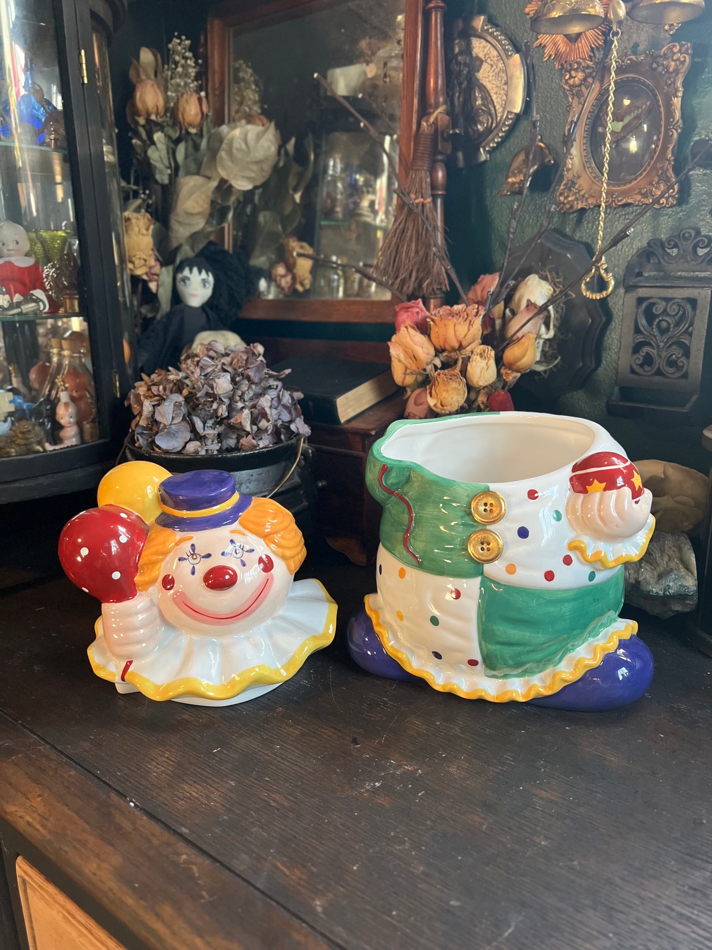 Happy Clown Cookie Jar