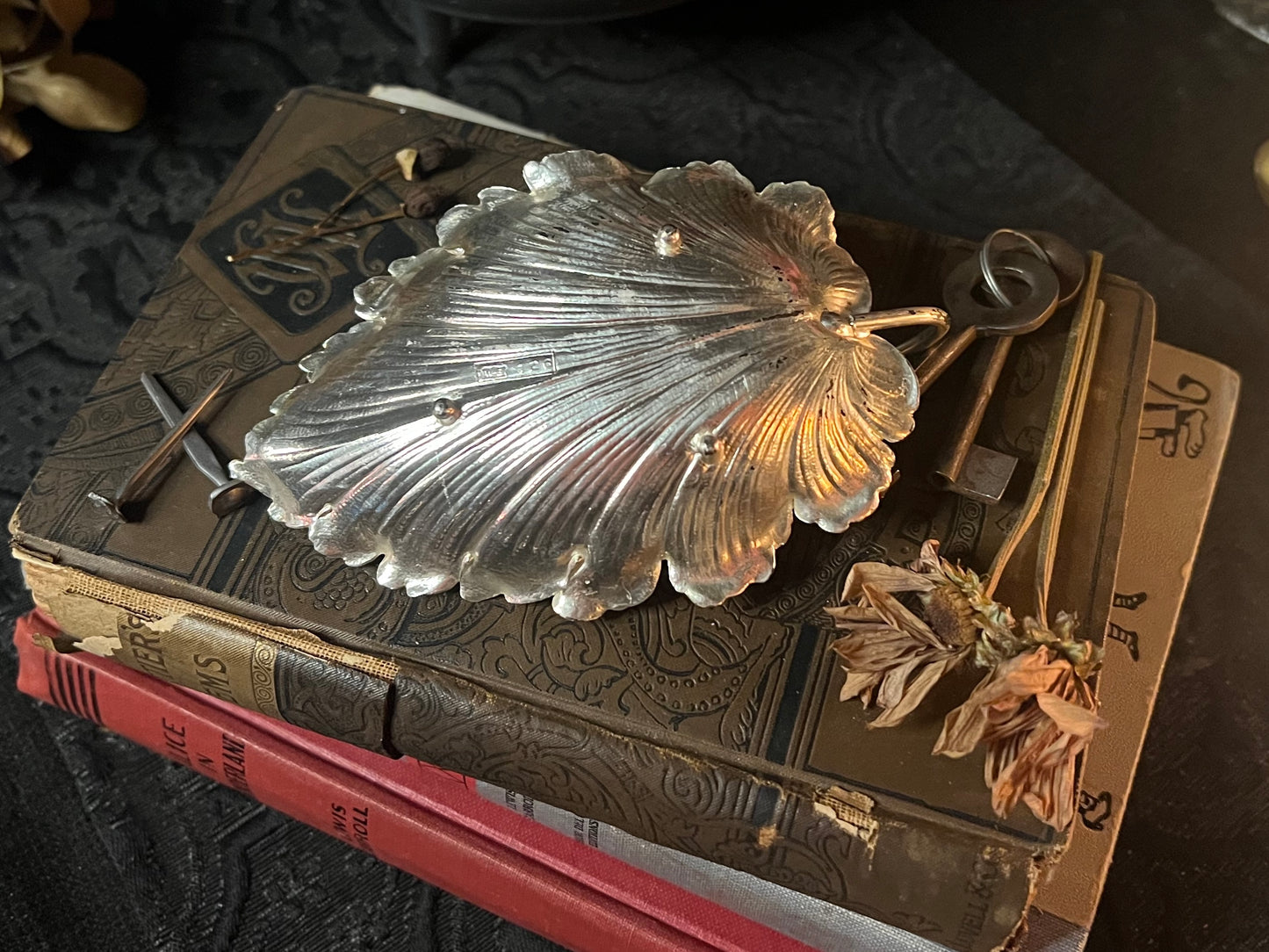 Silver-plated Leaf Dish