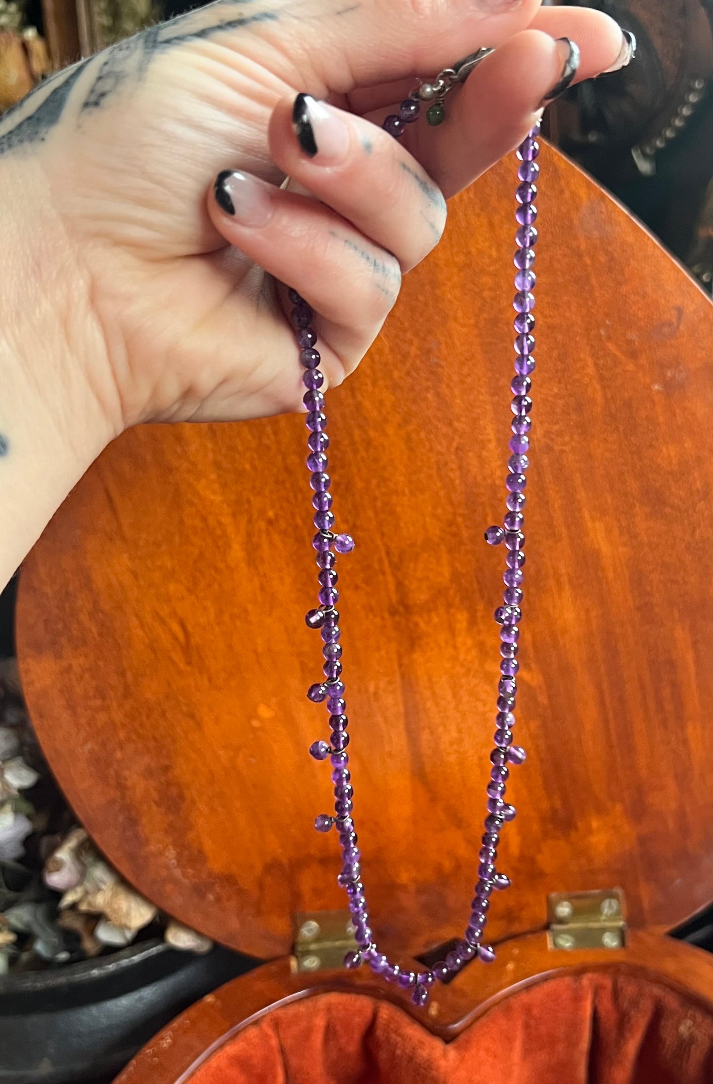 Amethyst Beaded Necklace