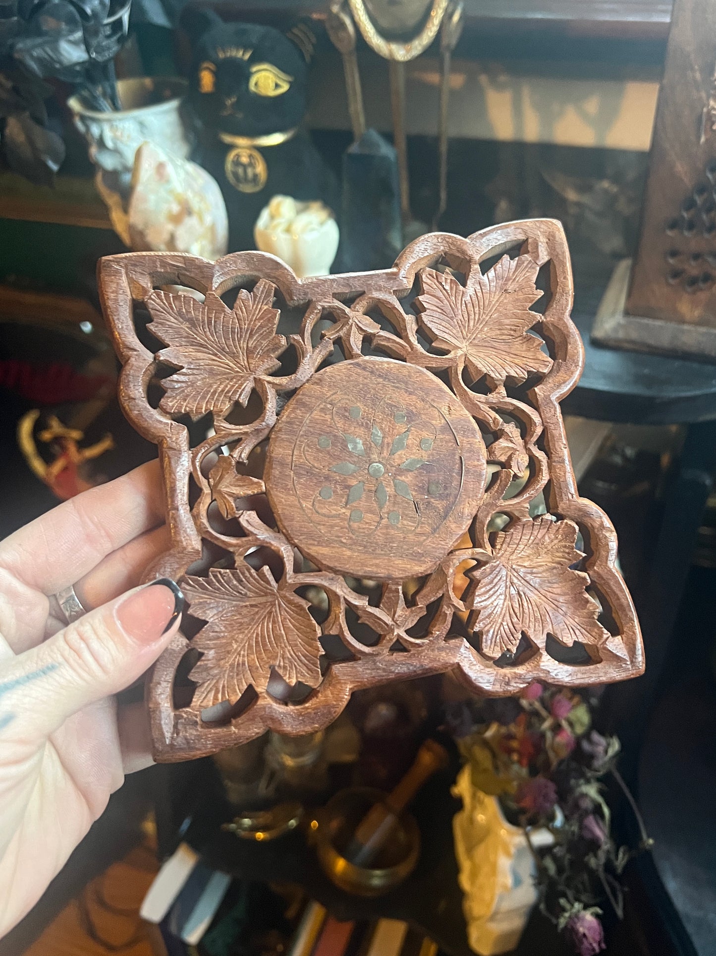 Hand Carved Wooden Trivets