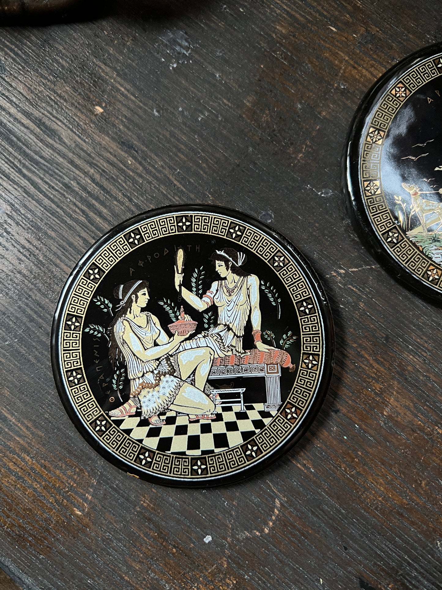 Grecian Aphrodite & Artemis Coasters