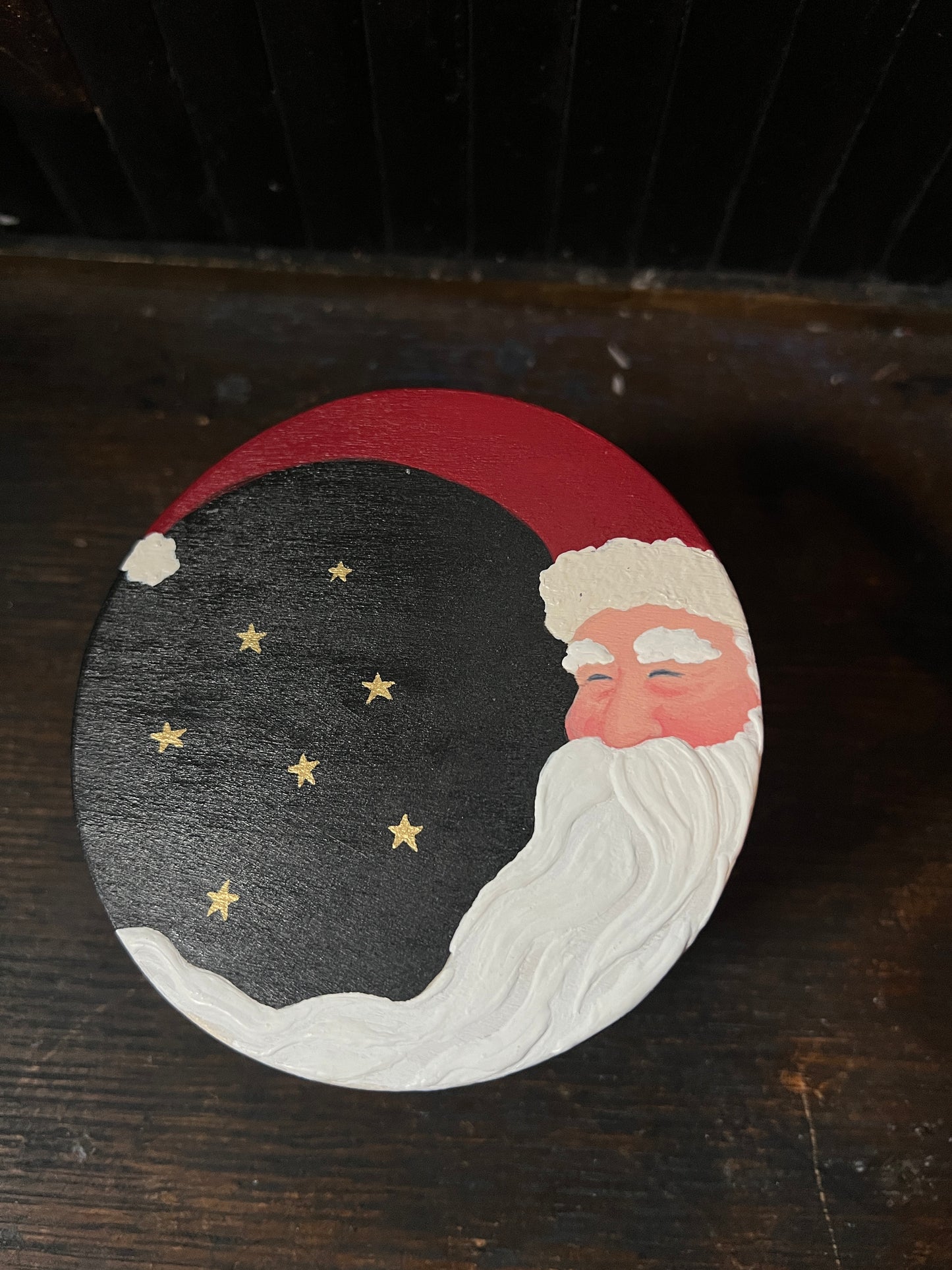 Santa Claus Crescent Moon Trinket Box ￼