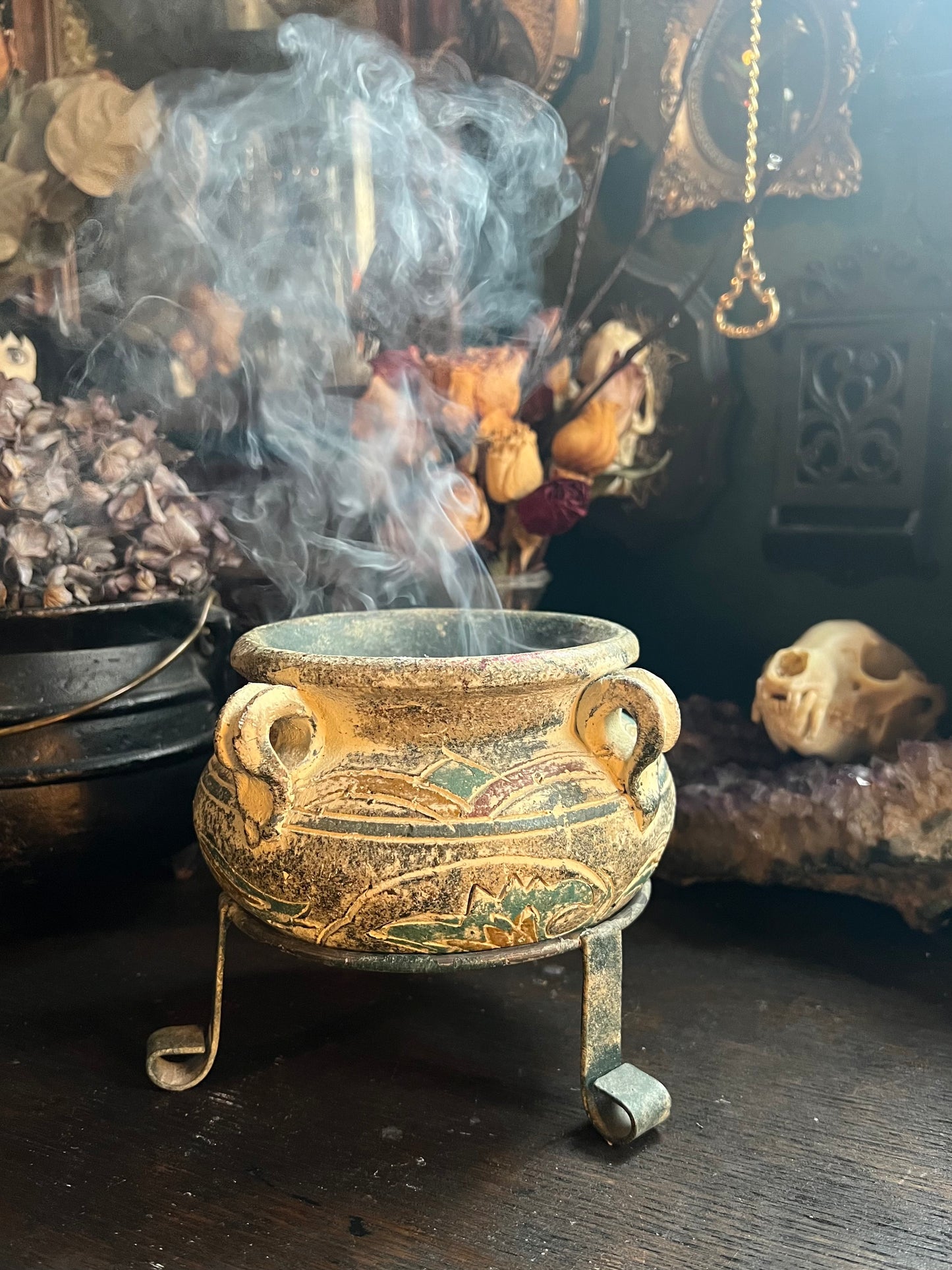 Ceramic Pedestal Cauldron