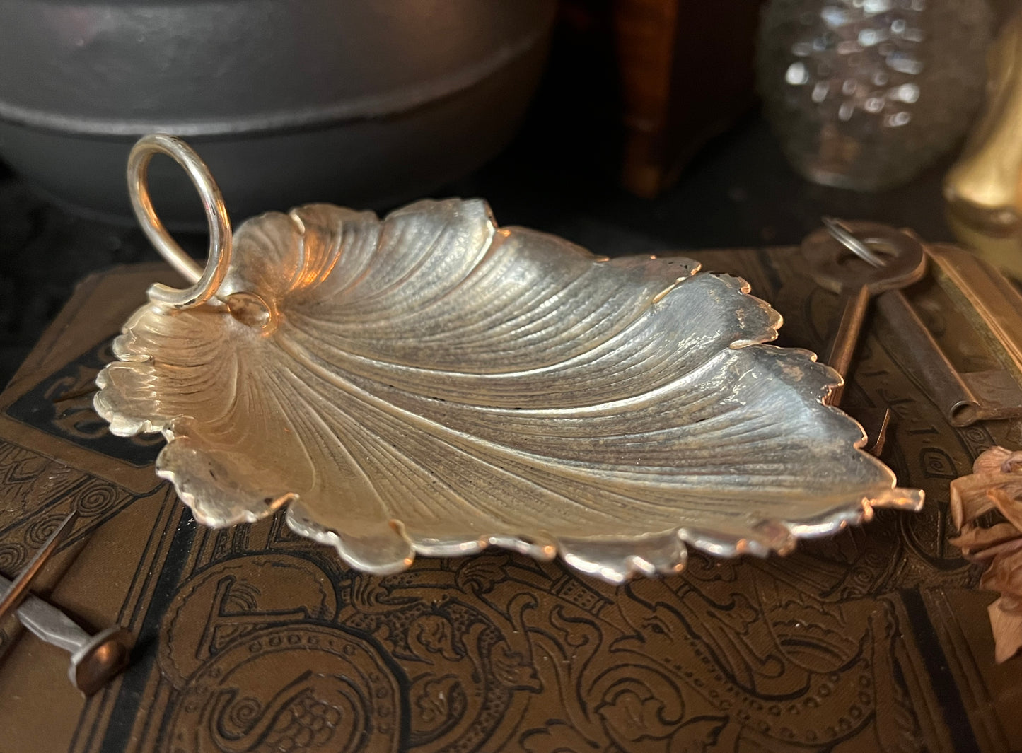 Silver-plated Leaf Dish