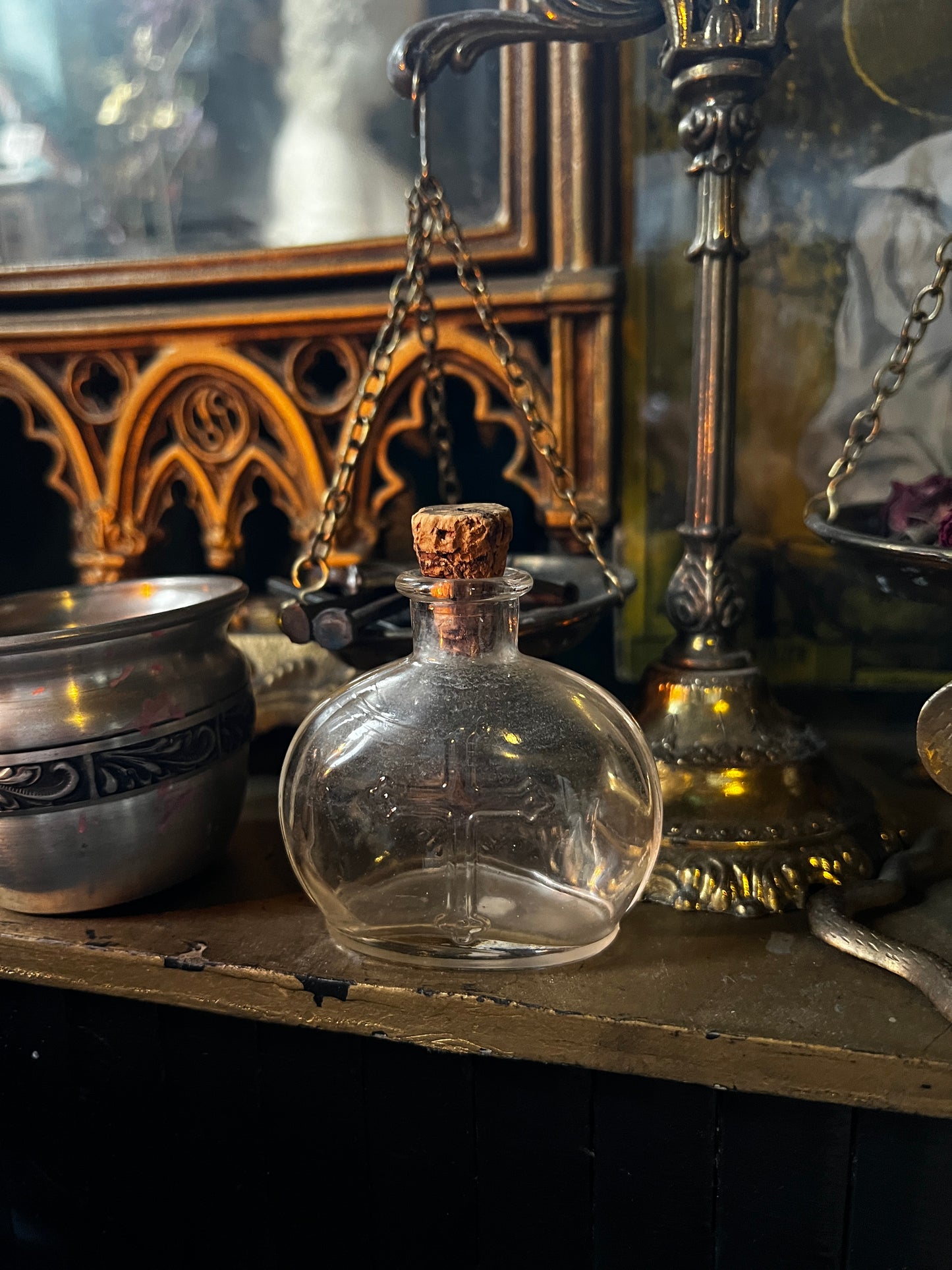 Antique Holy Water Bottle