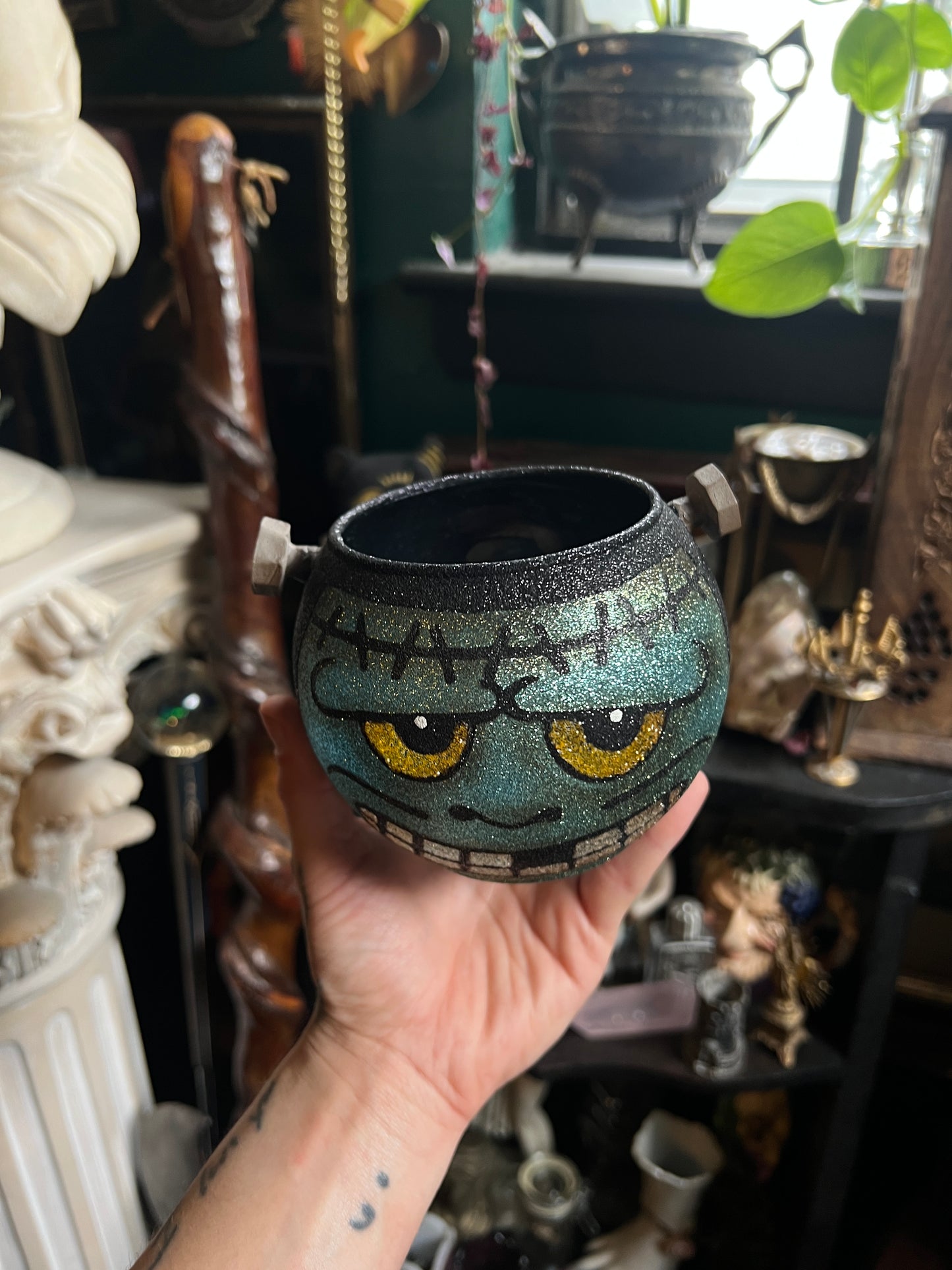 Frankenstein Votive Candle Holder