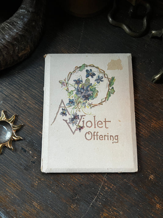 A Violet Offering Antique Poetry Book
