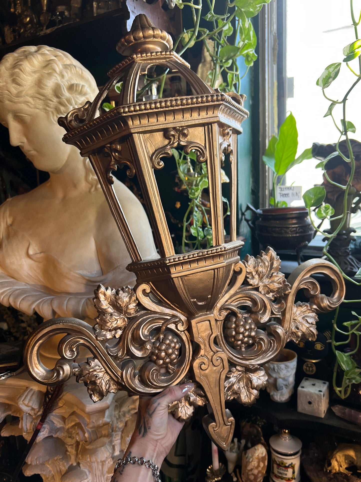 Hollywood Regency Lantern Wall Decor