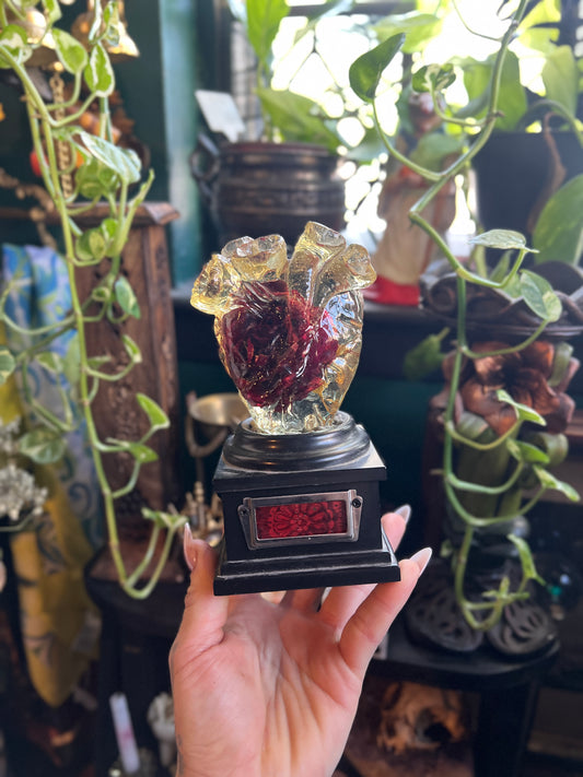 Eternal Bloom Anatomical Heart Sculpture