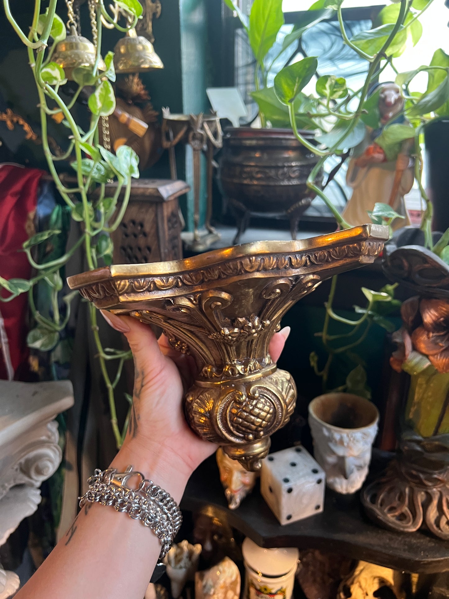 Italian Style Gilded Ornate Wall Shelves