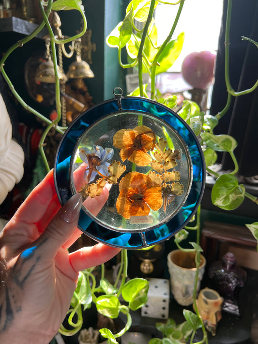 Stained Glass Floral Suncatcher