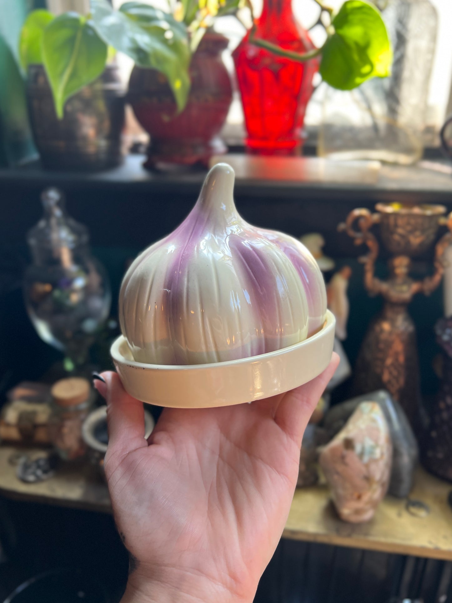 Vintage Garlic Roaster/Keeper Dish