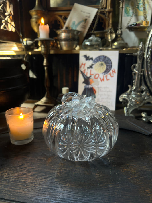 Hand Blown Glass Pumpkin