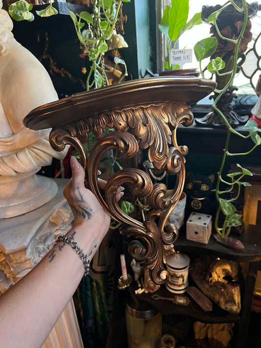 Syroco Hollywood Regency Shelf