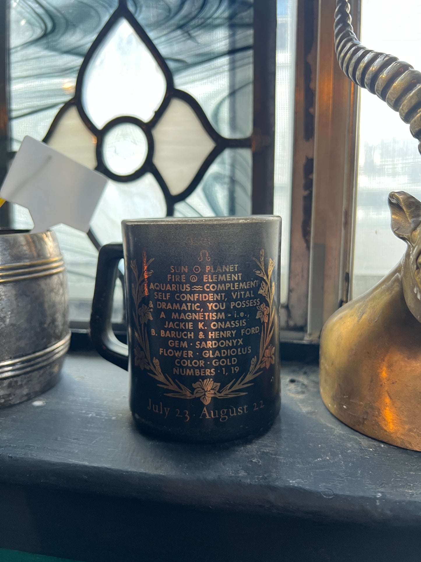 Leo the Lion Milk Glass Mug