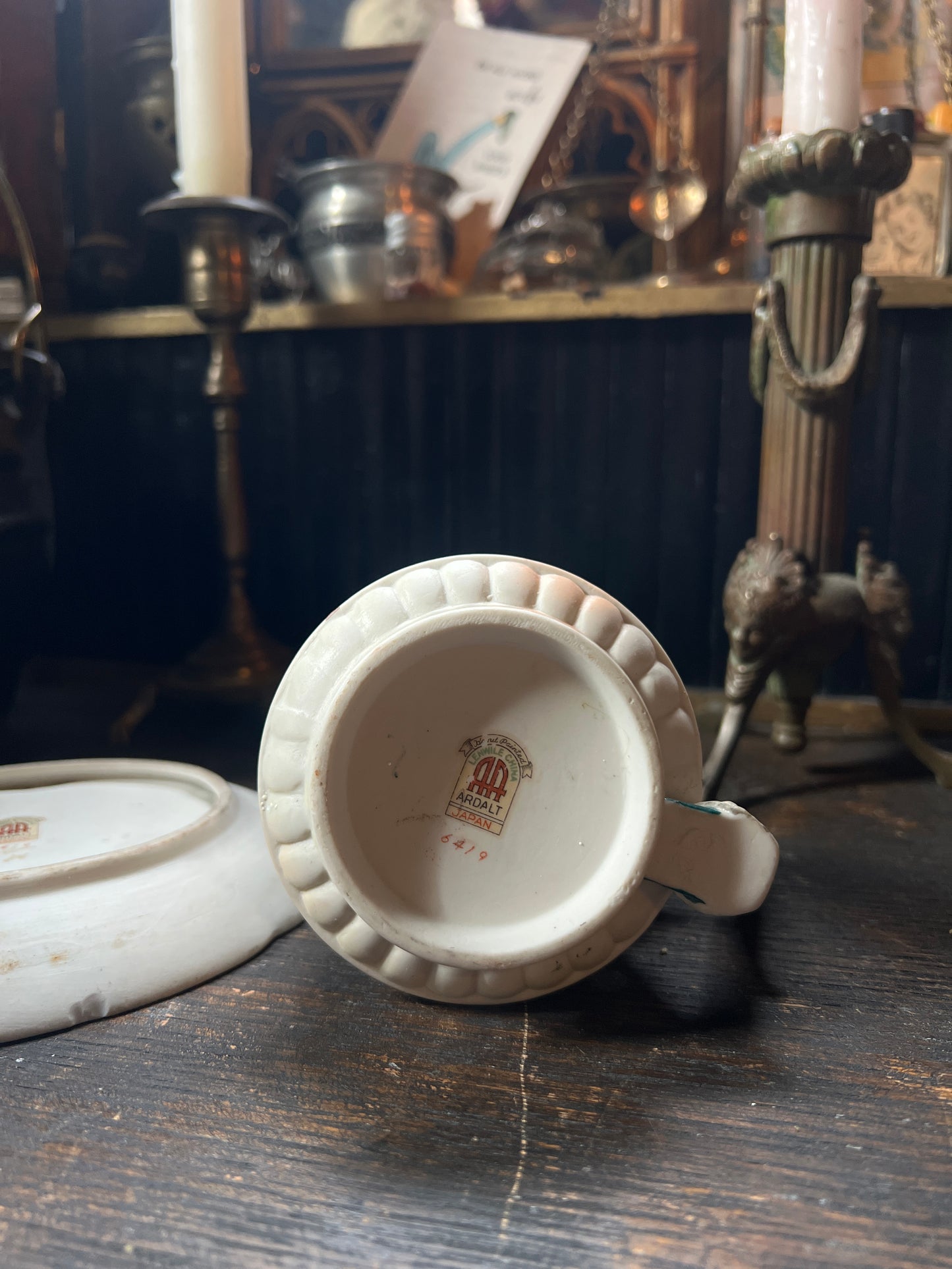 1940s Bisque Ardalt Japan Victorian Gentleman Tea Cup Set