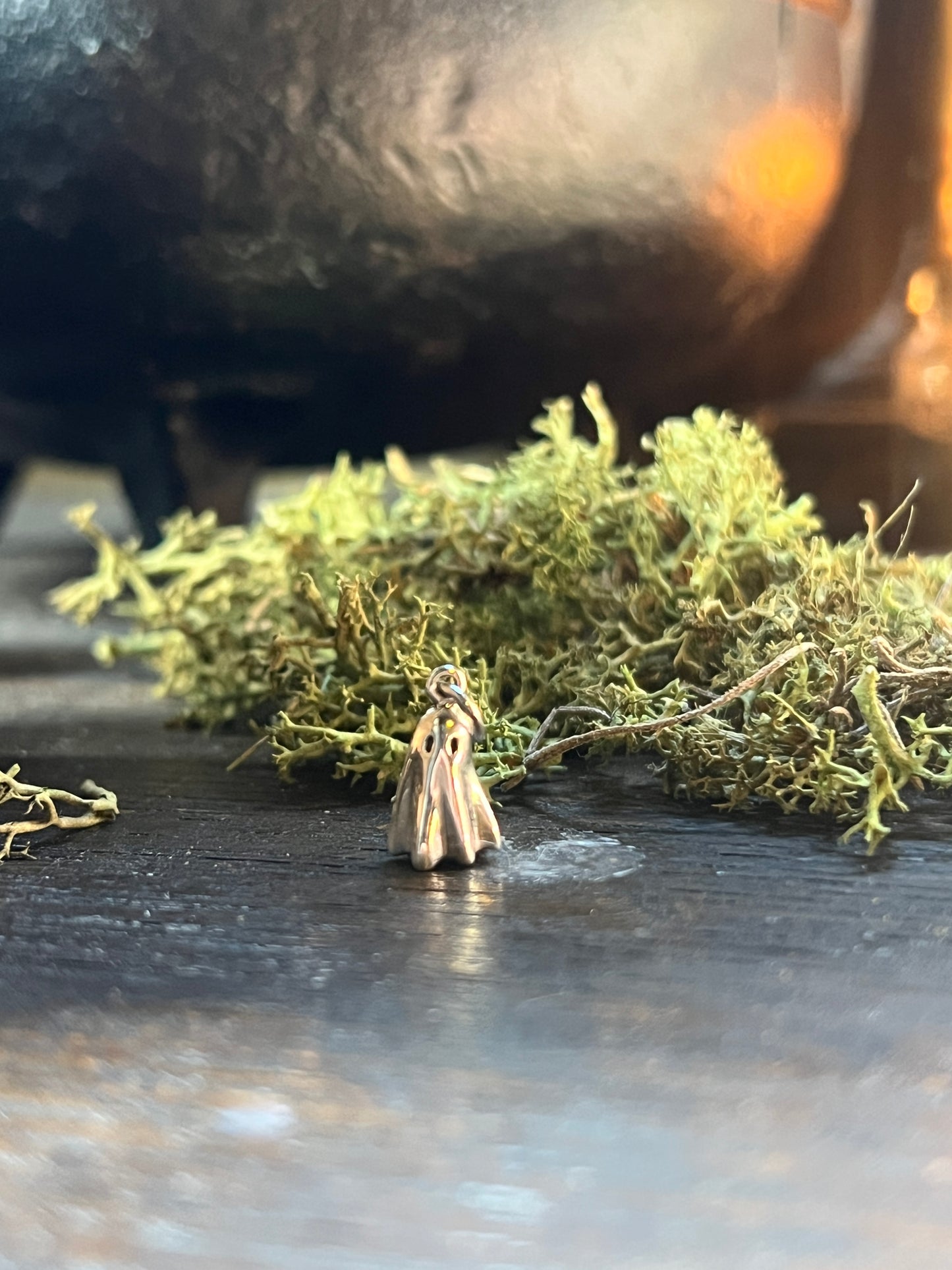 Sterling Ghost Charm