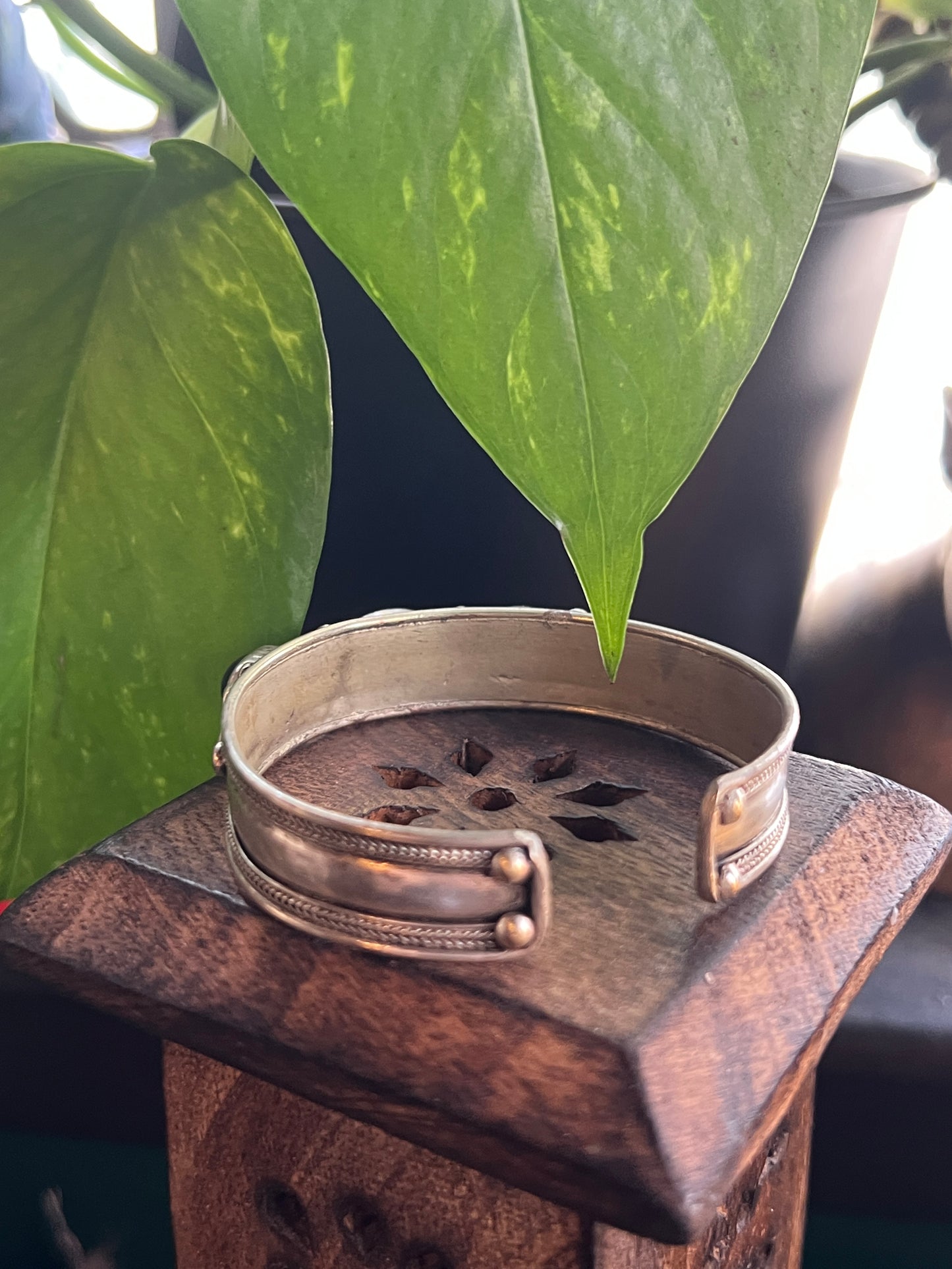 Moonstone & Amethyst Bracelet