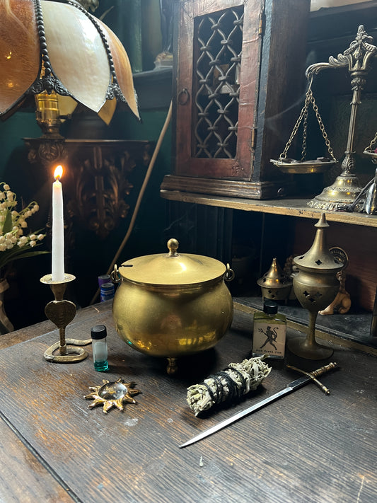 Brass Smudging Cauldron
