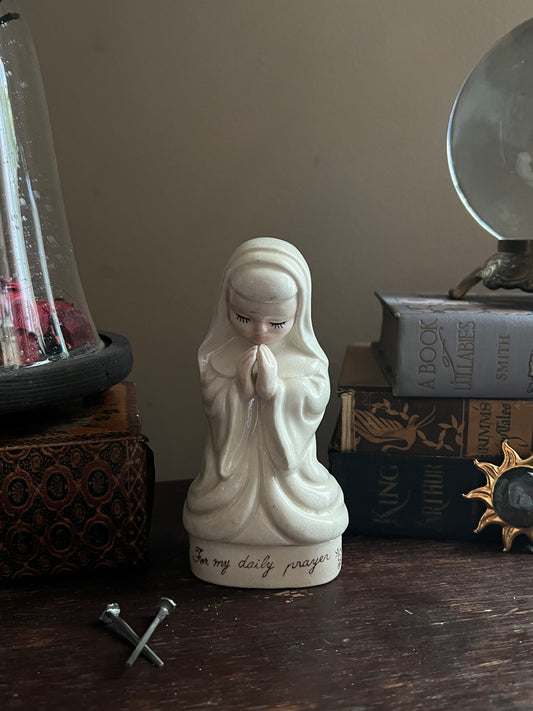 Praying Nun Rosary Box