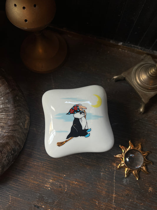 Kitchen Witch Baba Yaga Trinket Dish